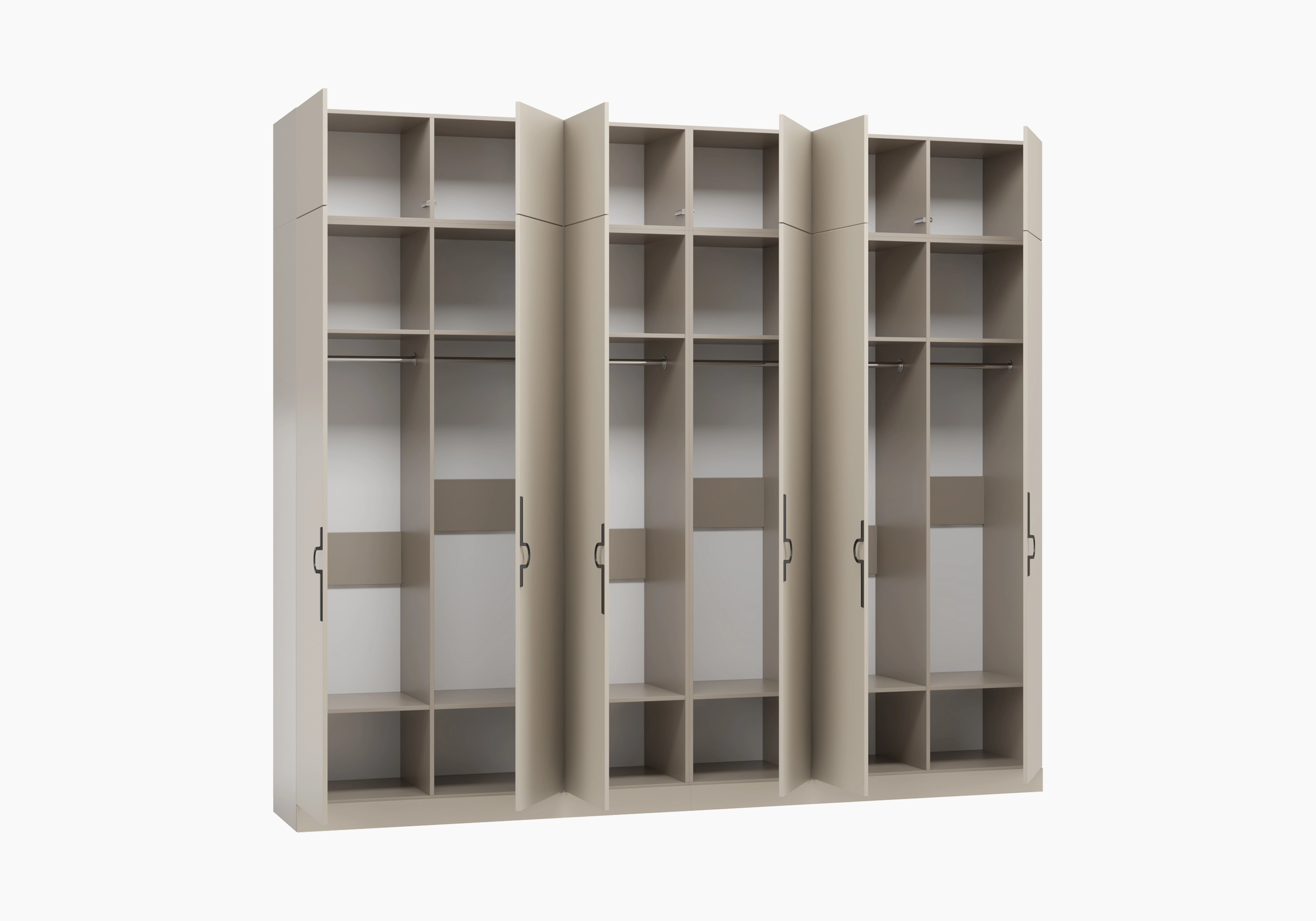 Распашной шкаф Элавия-6 Премиум с антресолью