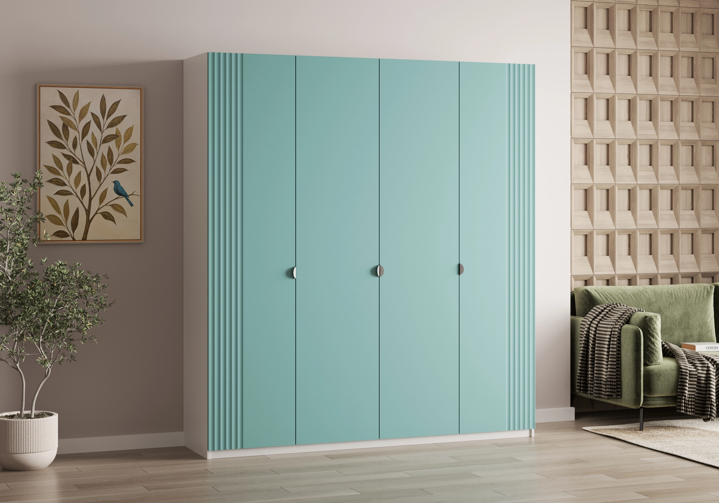 Распашной шкаф Санторини-4.1