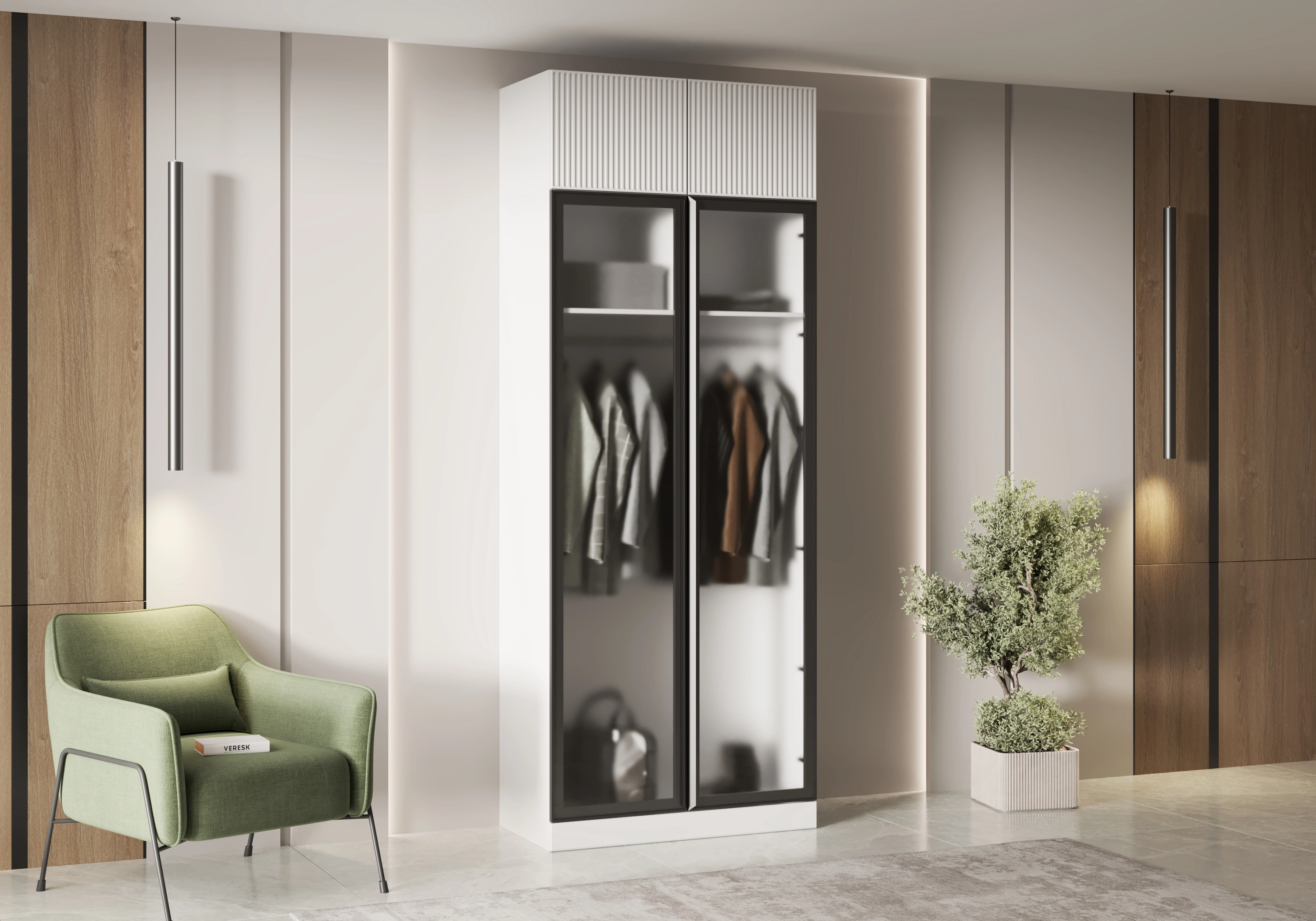 Витрина Дарио-2 с антресолью