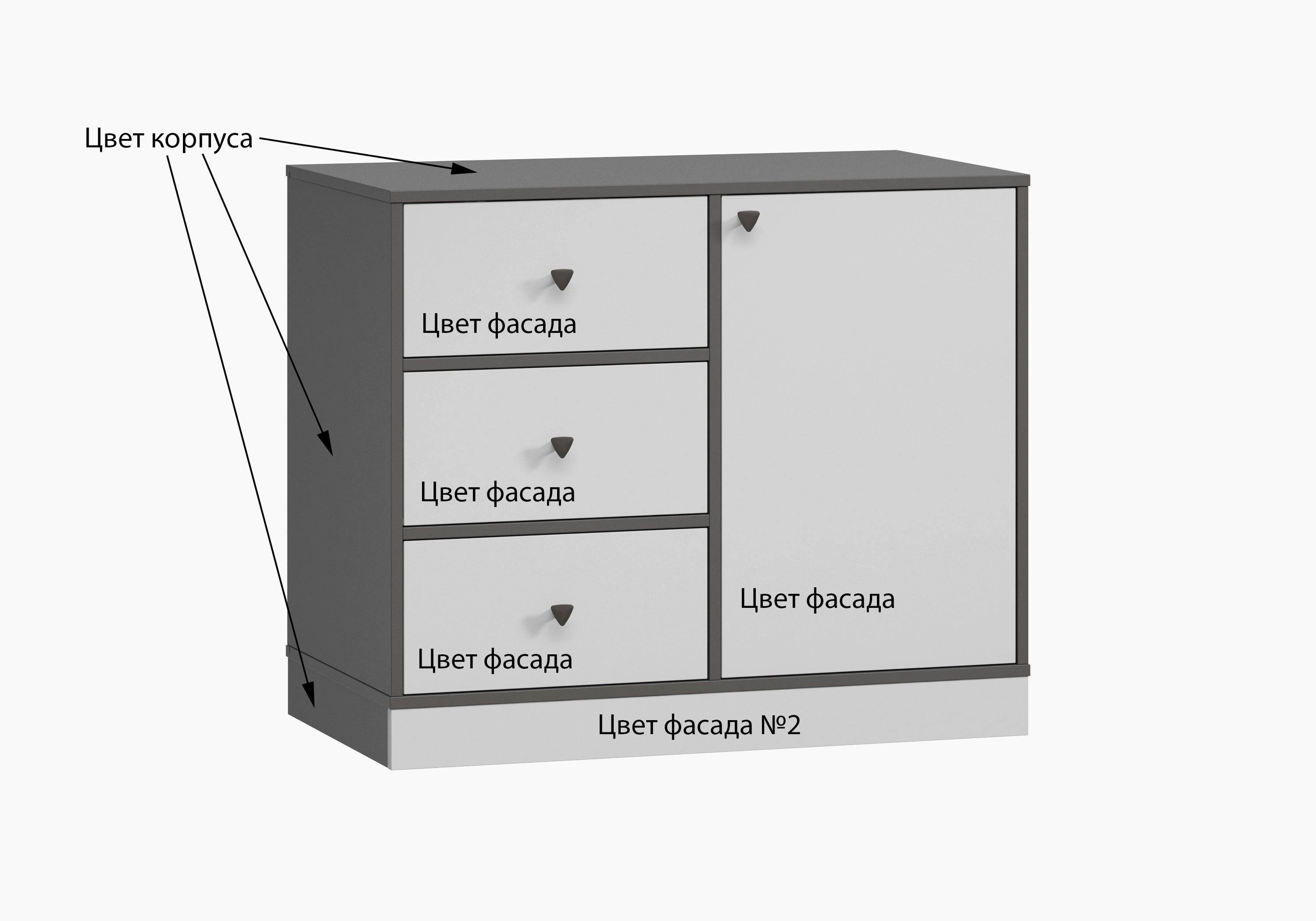 Комод с ящиками Виггинс-2.1