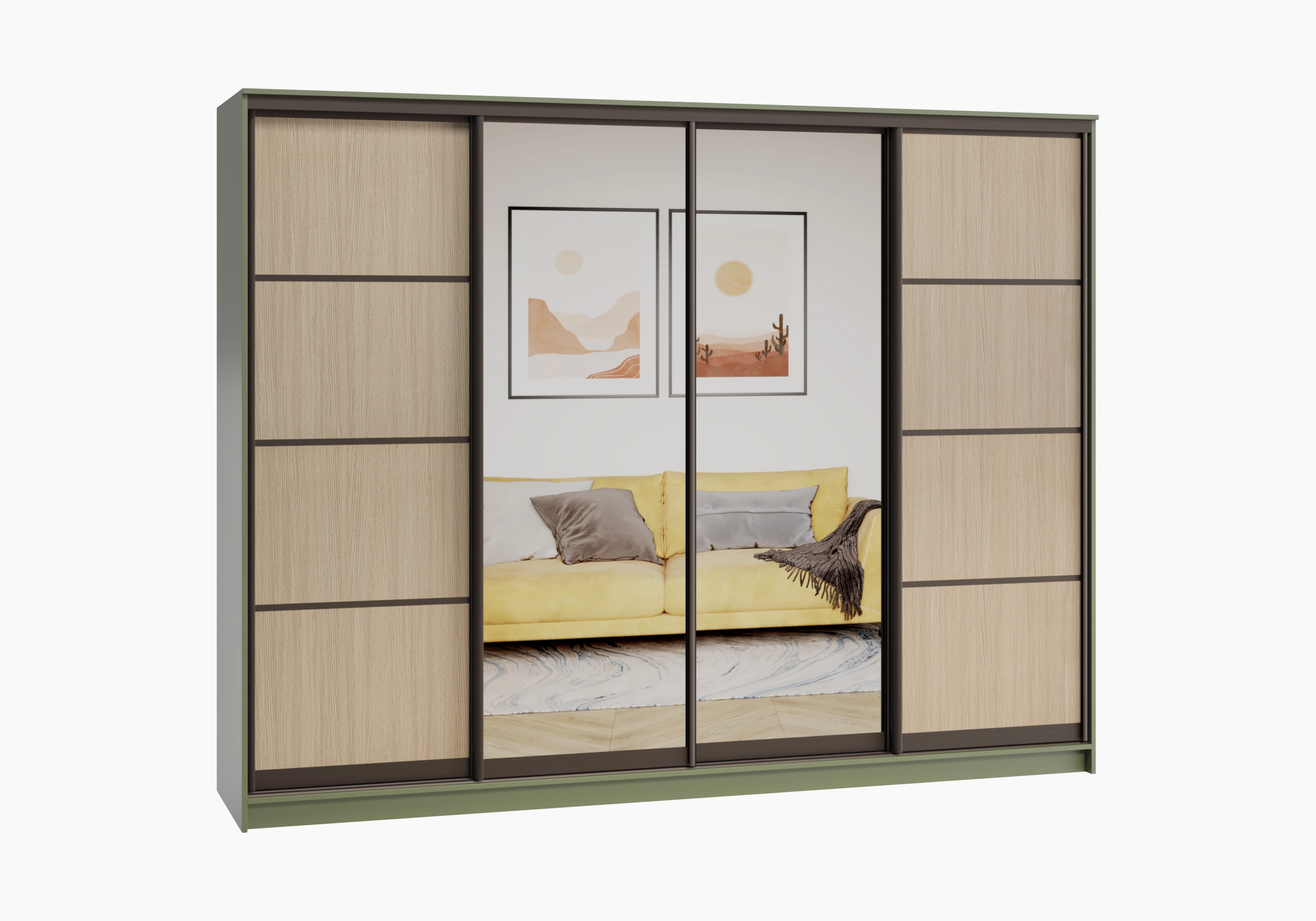 Шкаф-купе Борден-4-2 Премиум