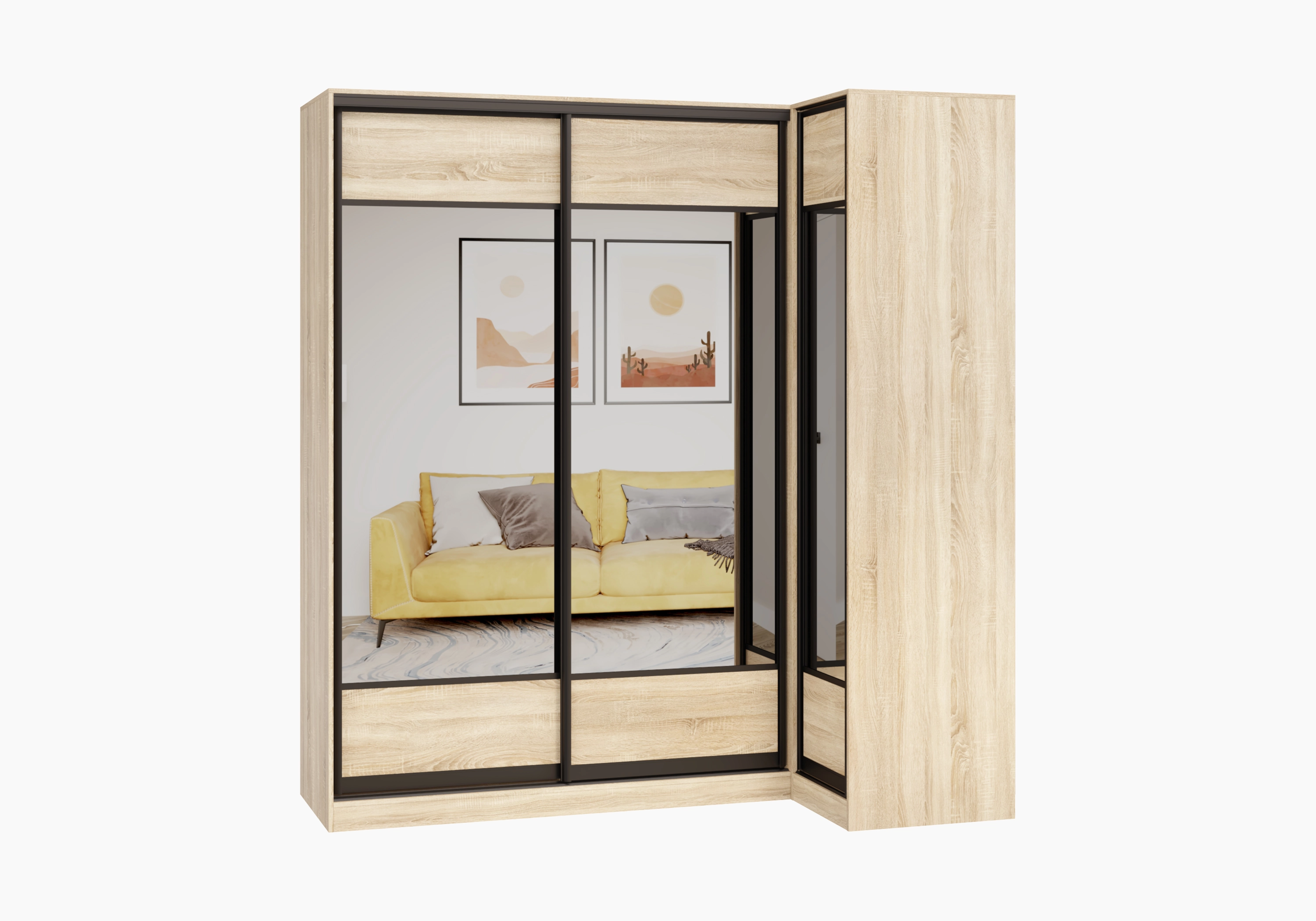 Шкаф-купе угловой Борден-5-1 1100