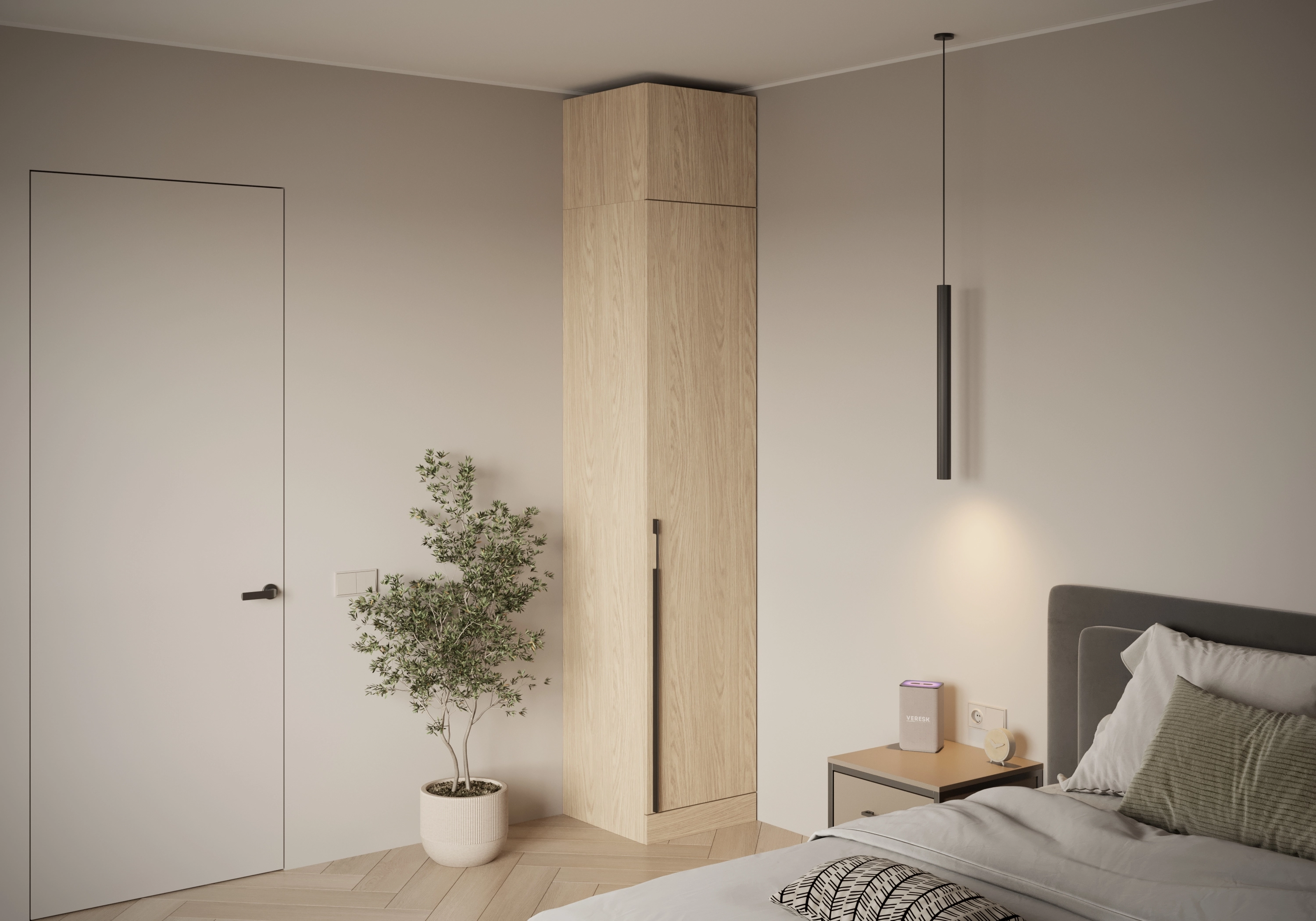 Распашной шкаф Капса-1 с антресолью