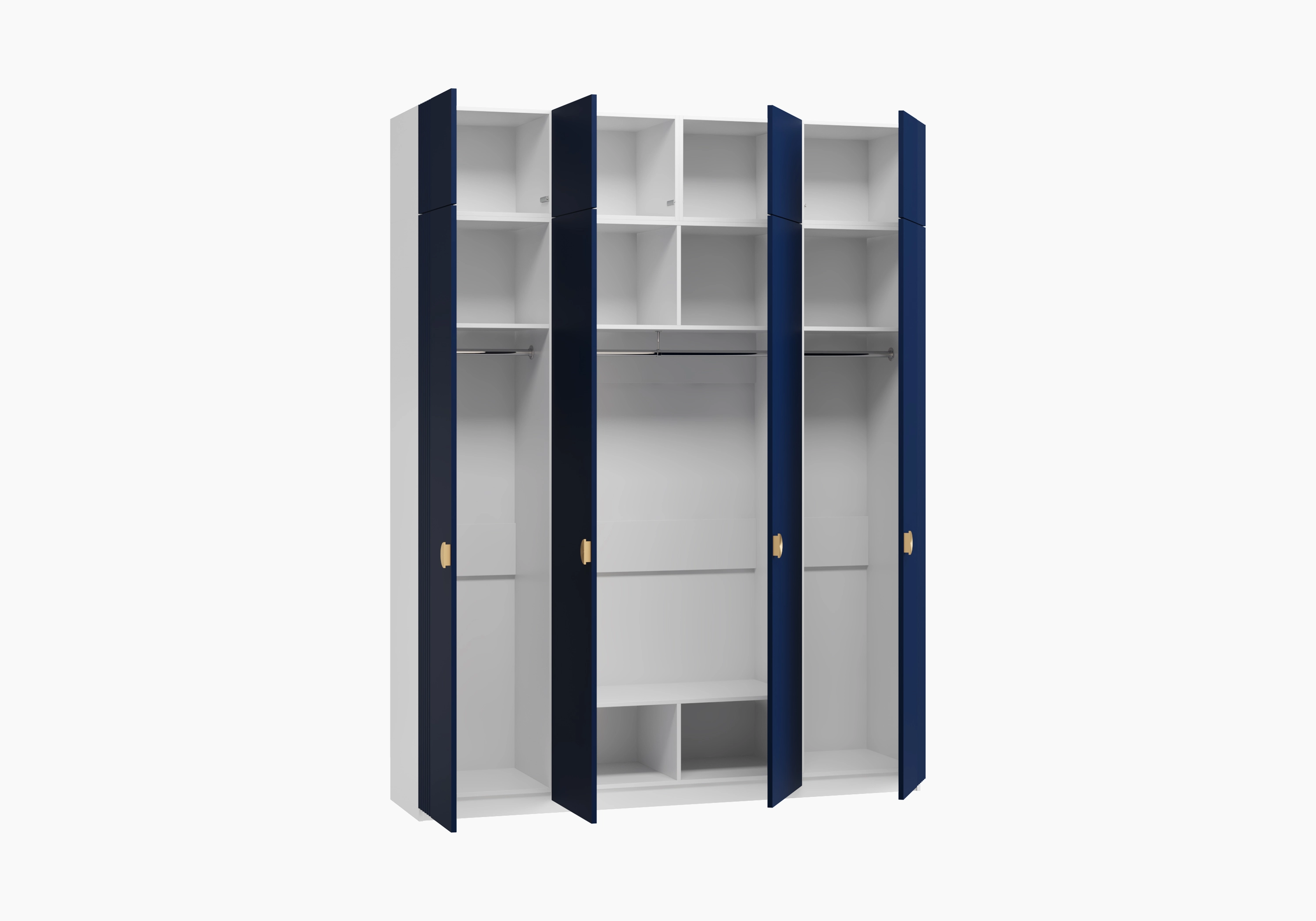 Распашной шкаф Санторини-4.1 Лайф с антресолью