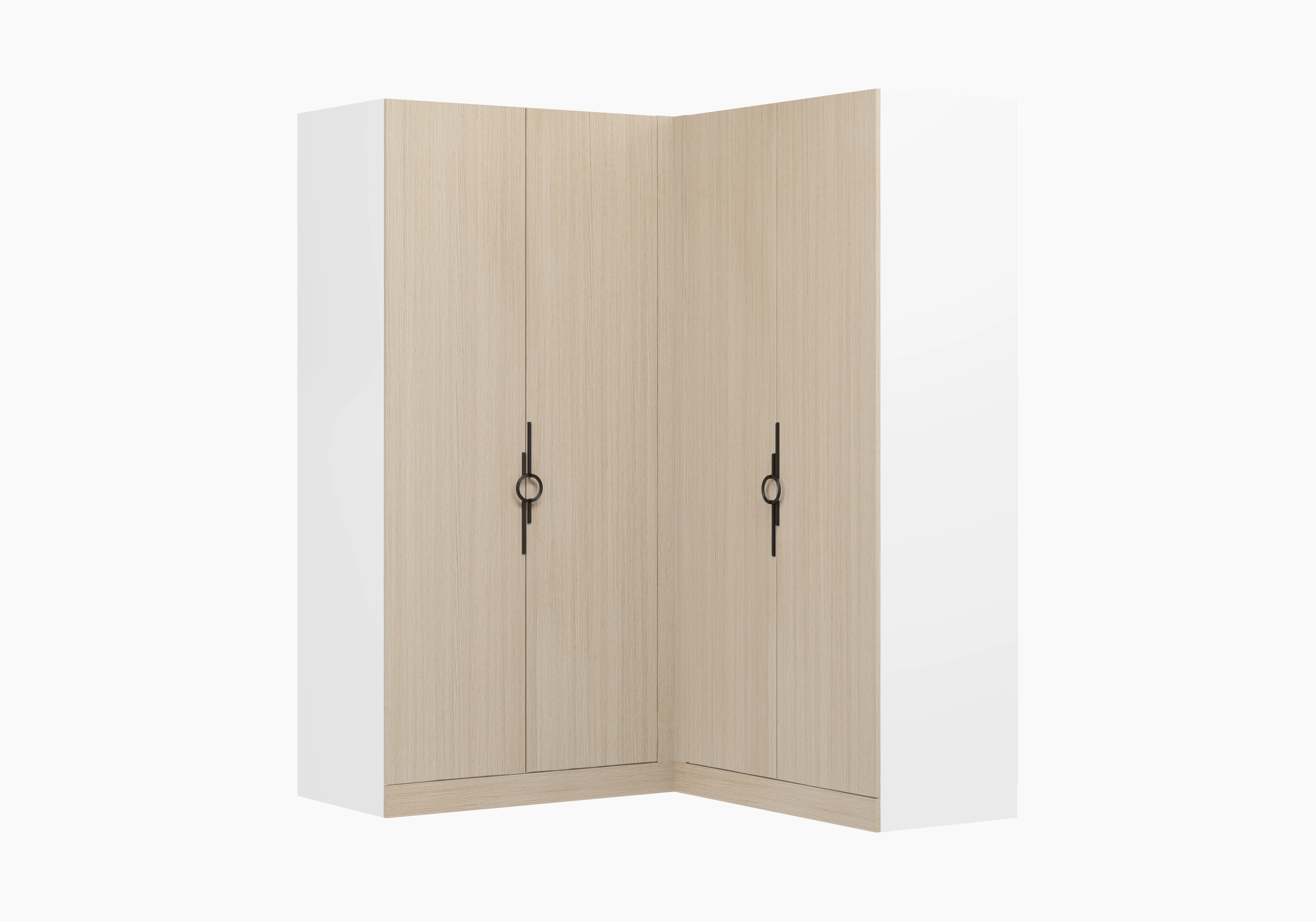 Распашной шкаф угловой Элавия-2-550 Премиум