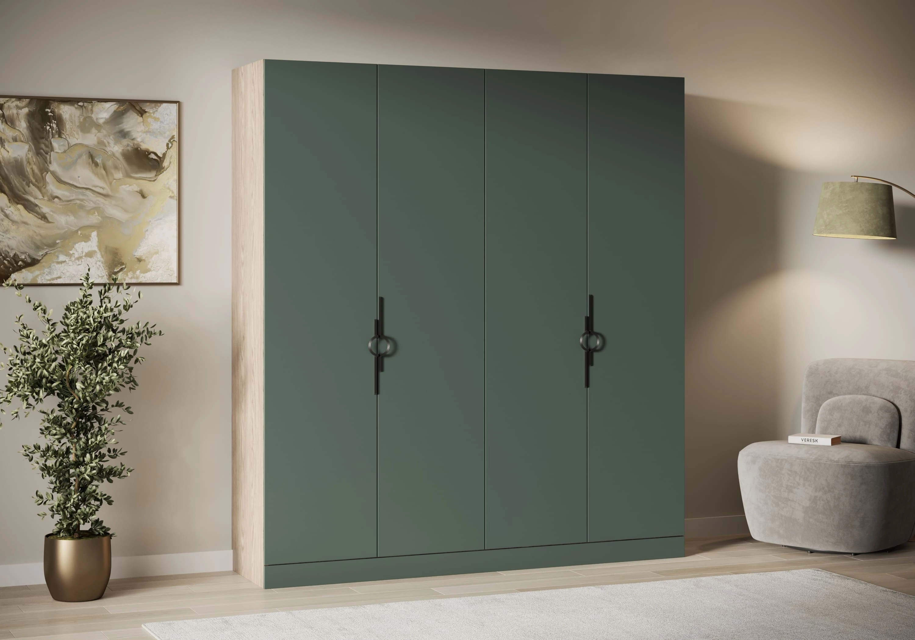 Распашной шкаф Элавия-4 Премиум