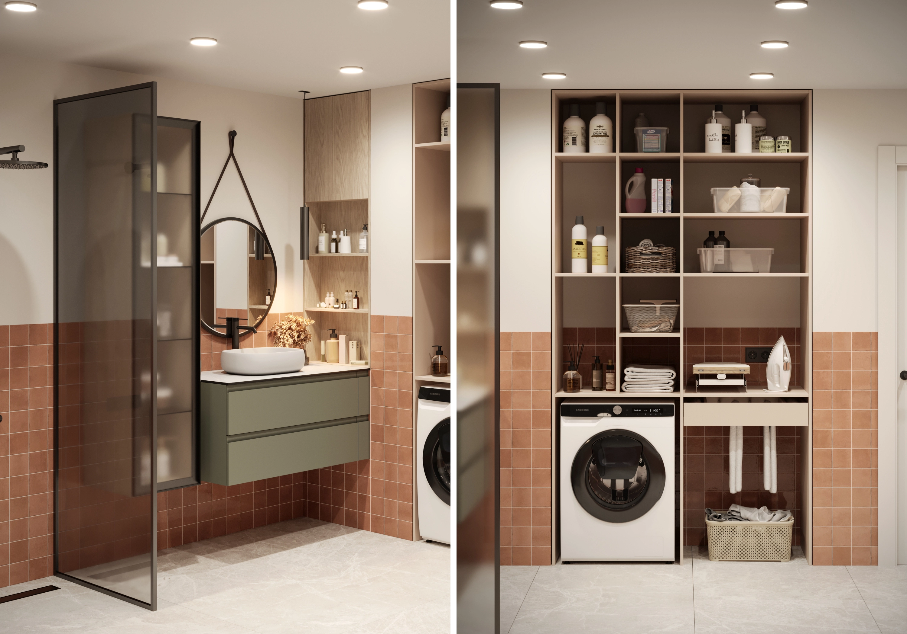 Комплект мебели в ванную комнату Пьоджа-4