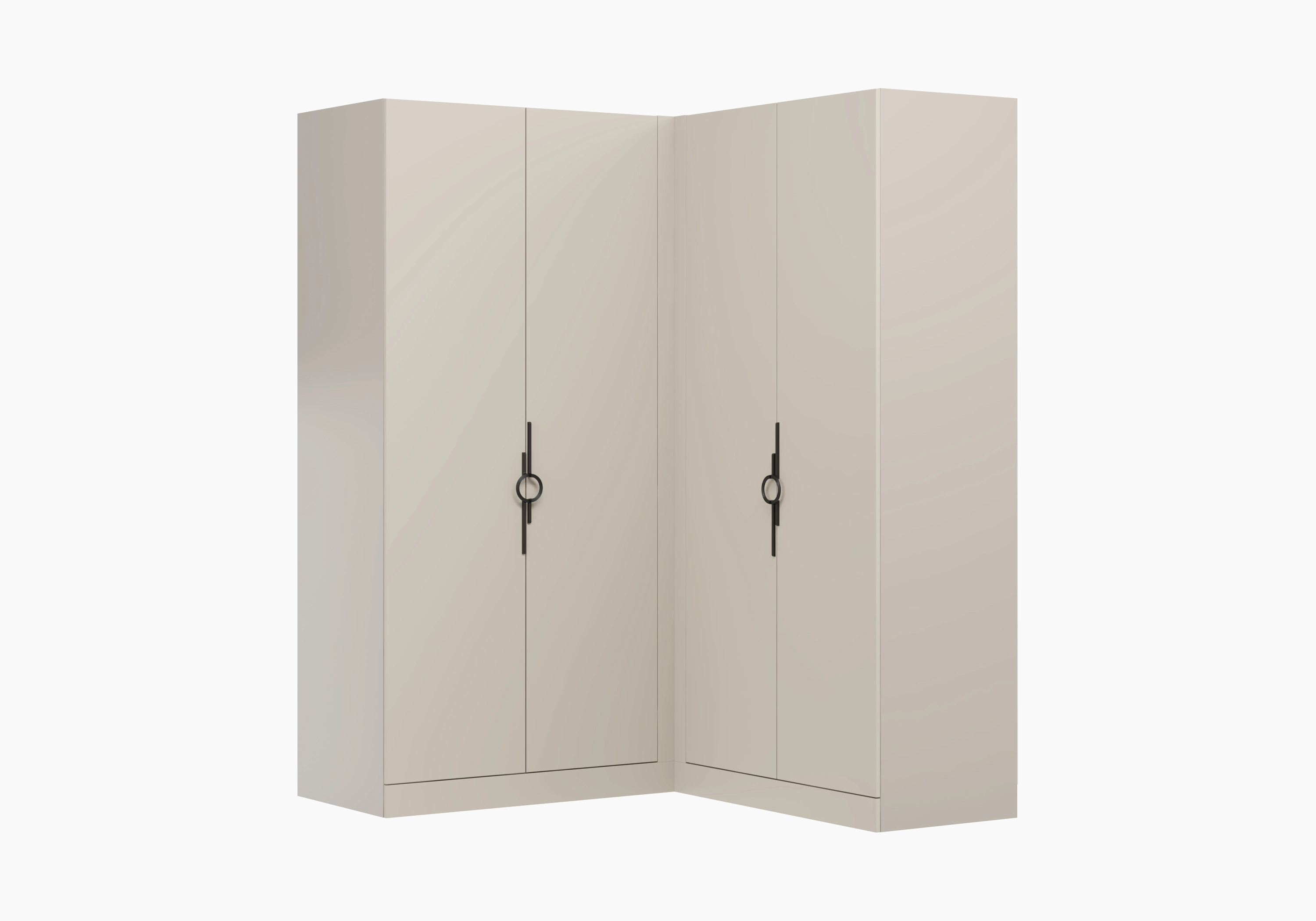 Распашной шкаф угловой Элавия-2-550 Премиум