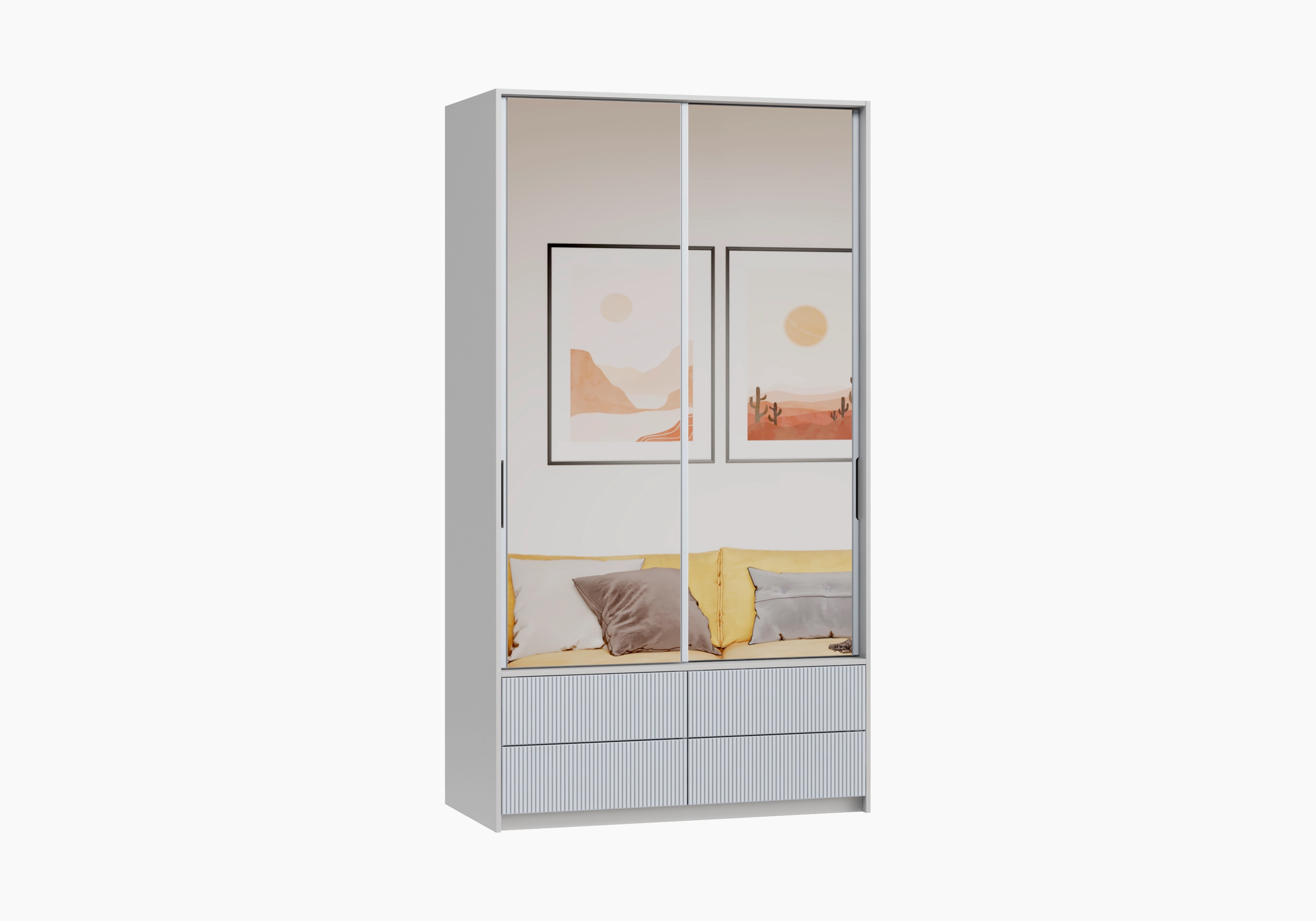 Шкаф-купе Катания-2.2 с зеркалом