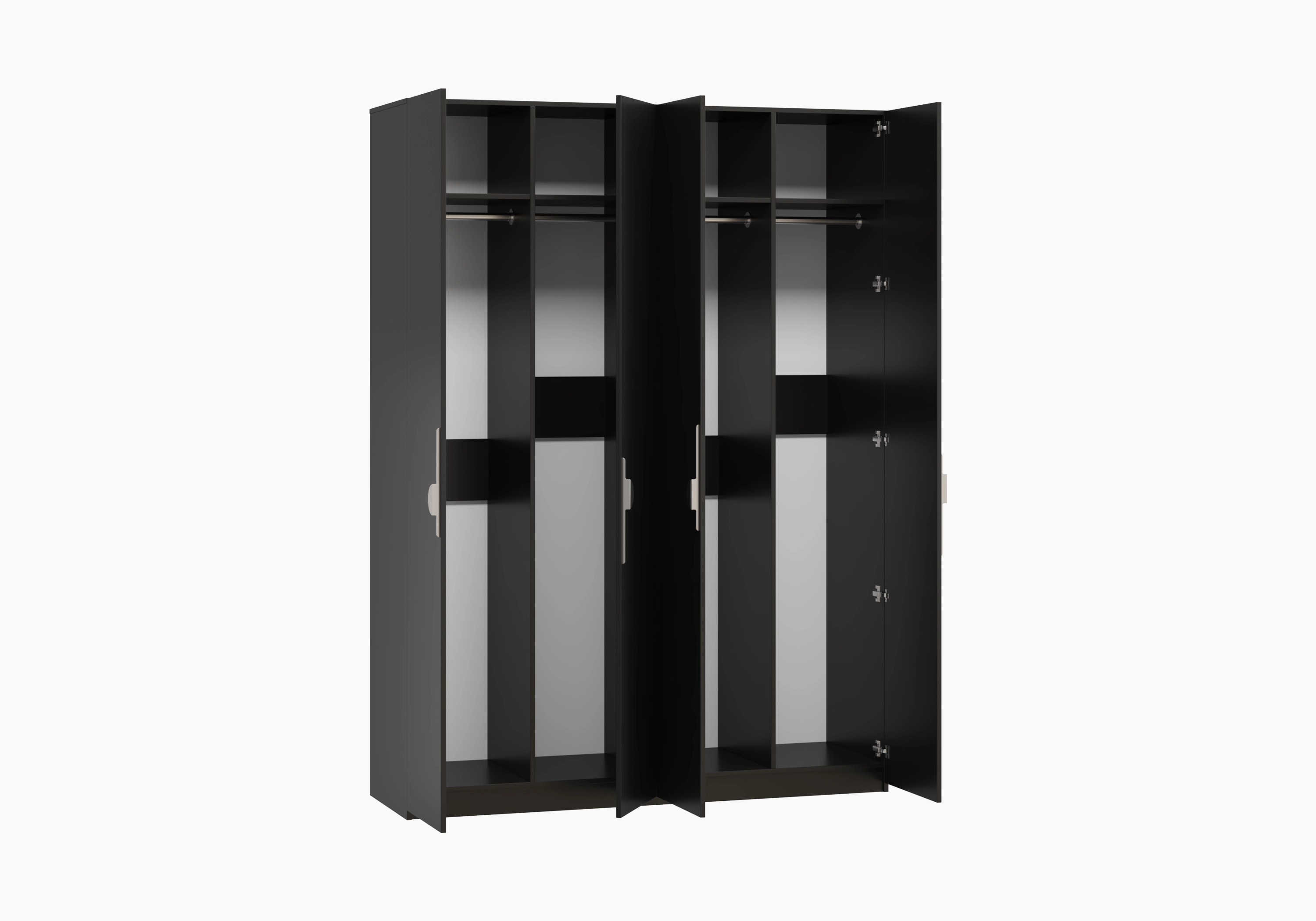 Распашной шкаф Лорэнсия-4 Графит