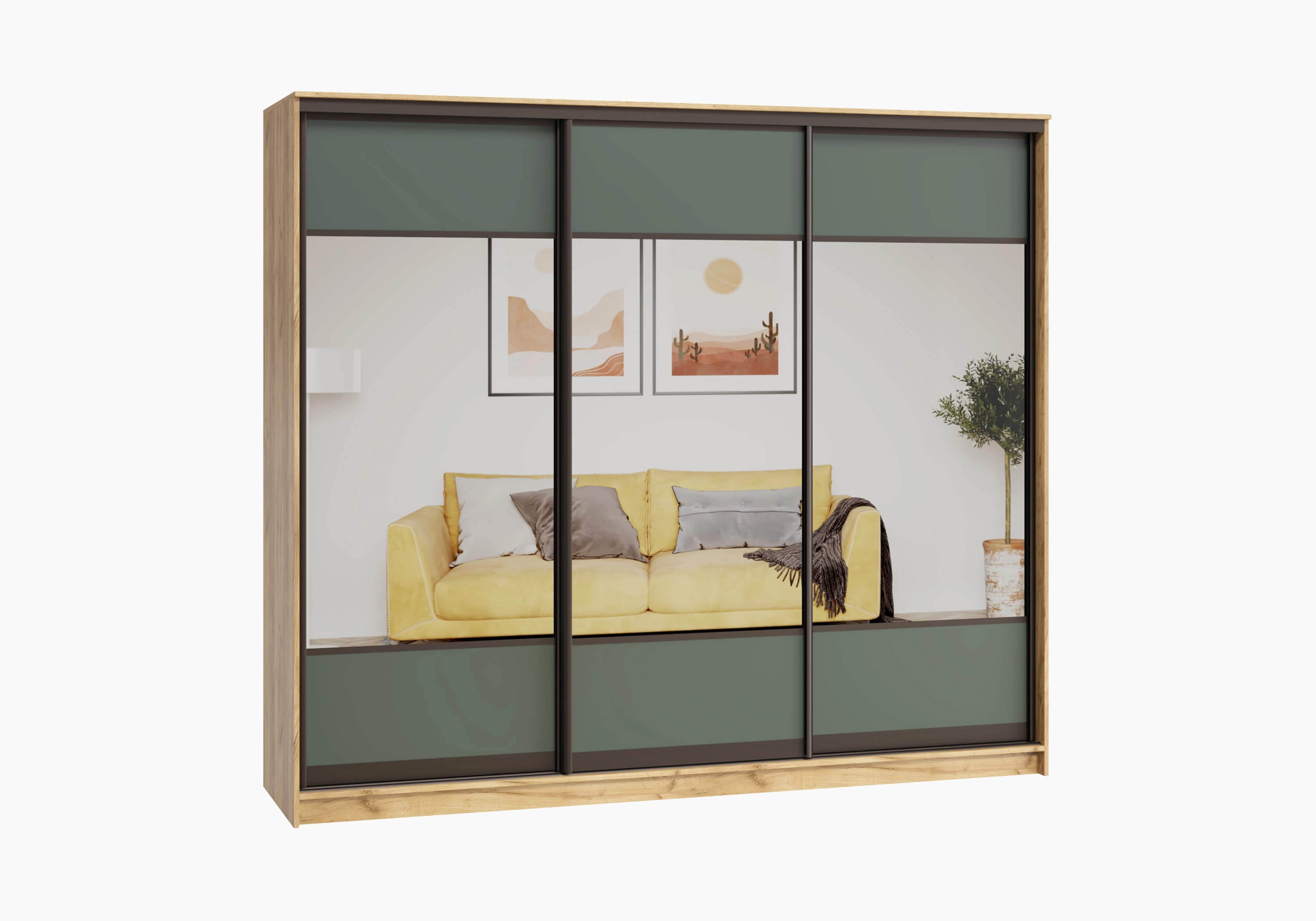 Шкаф-купе Борден-3-1 Премиум