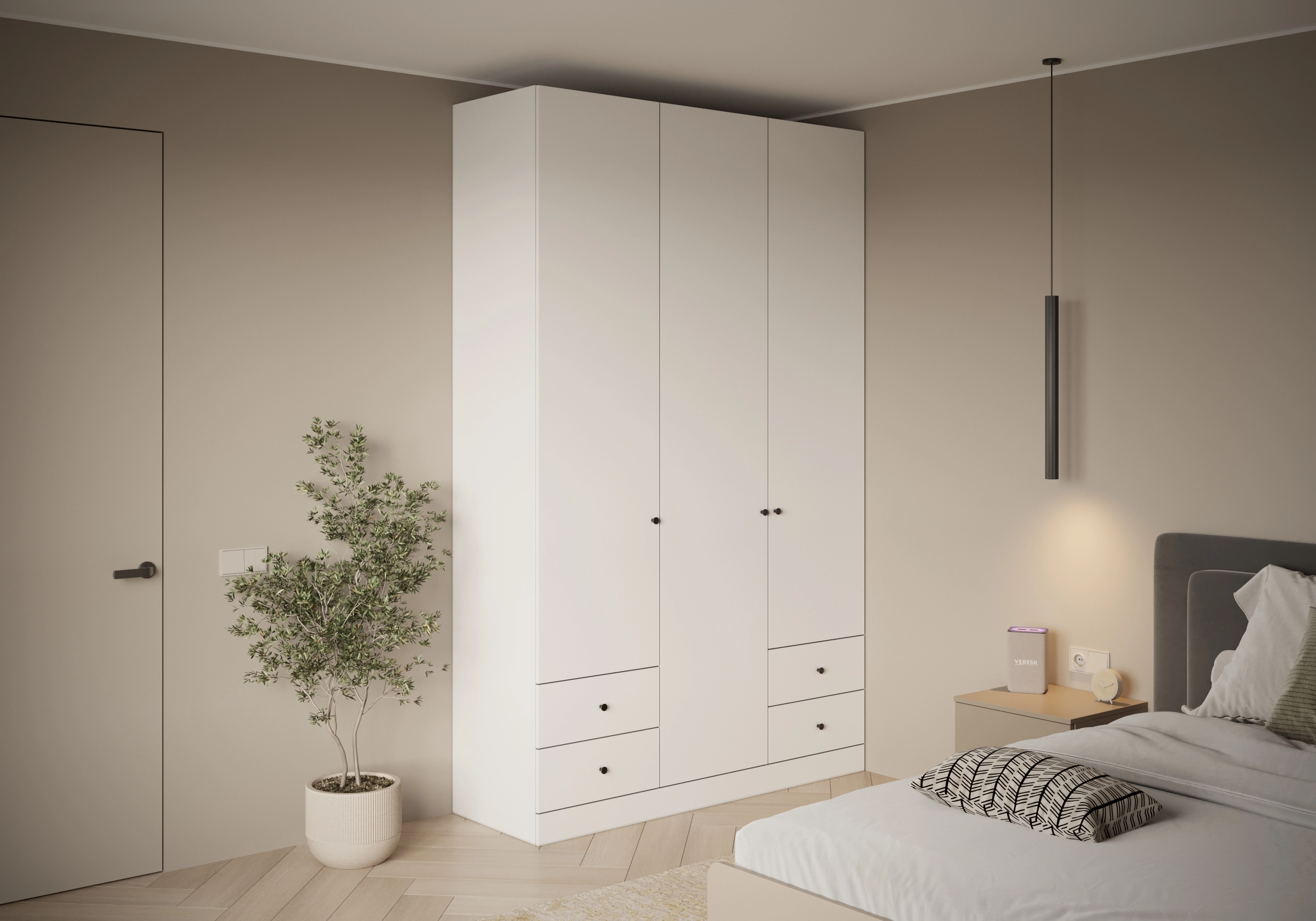 Распашной шкаф Капса-3.2.2