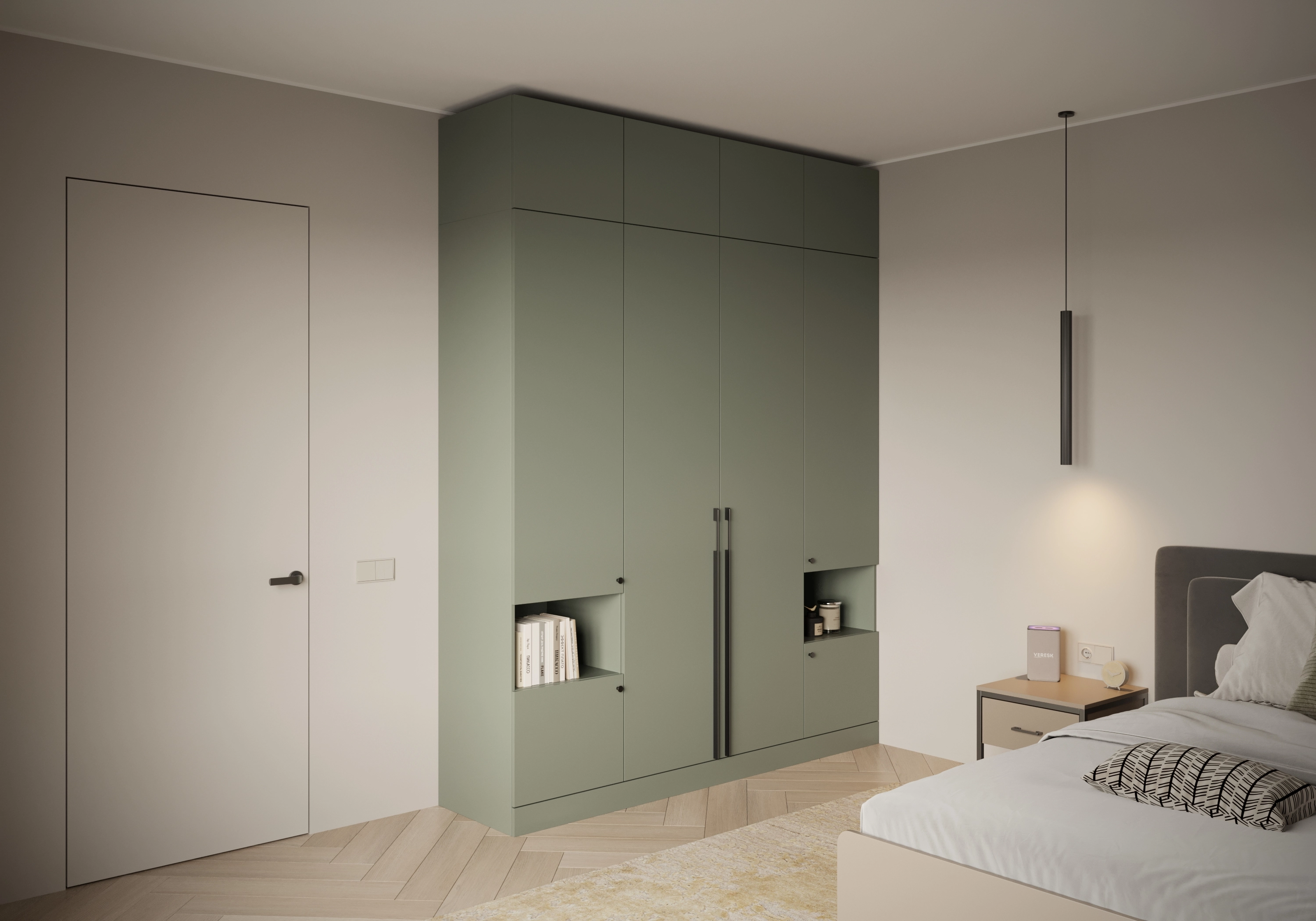 Распашной шкаф Капса-4.4 с антресолью