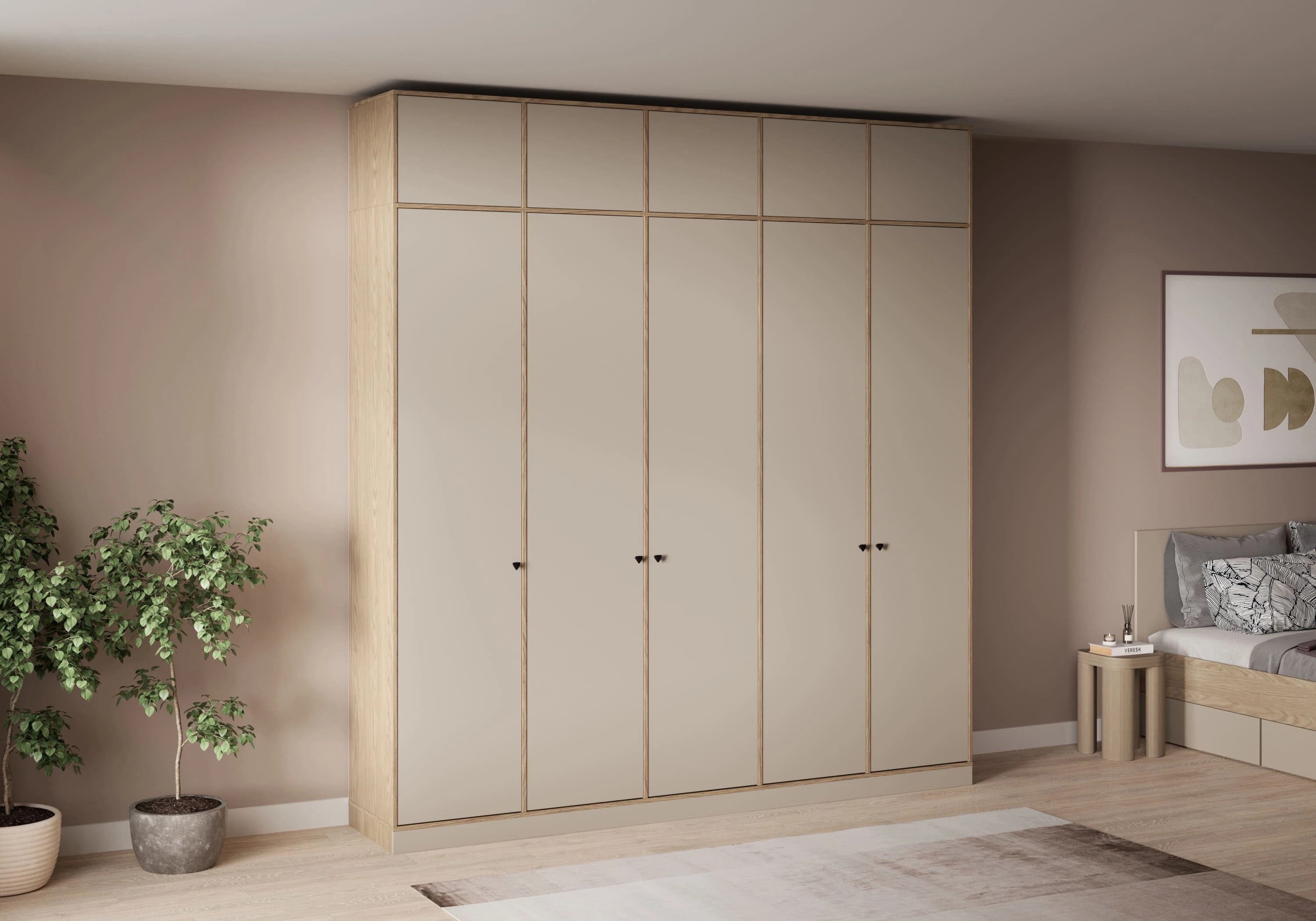 Распашной шкаф Виггинс-5 с антресолью