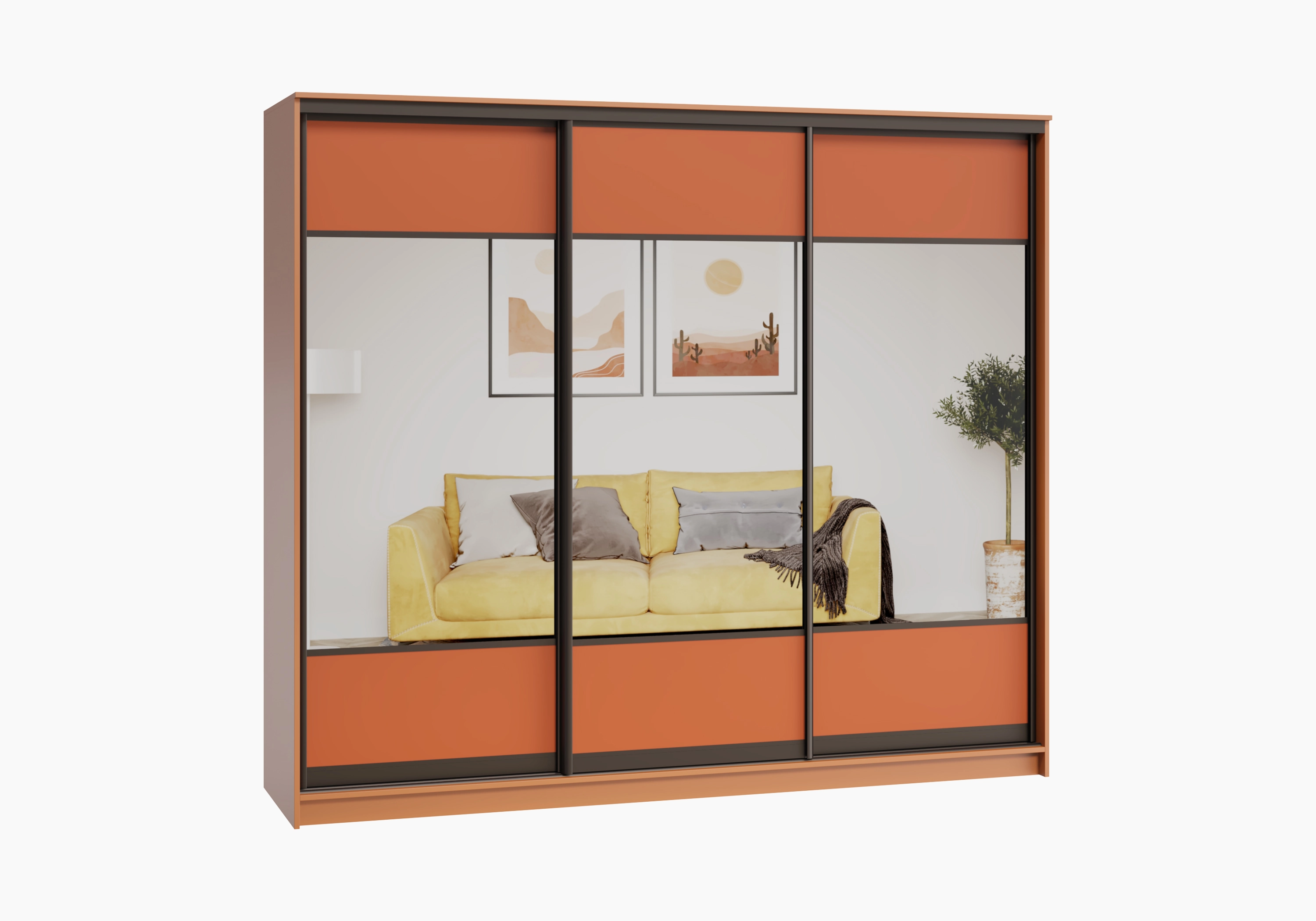 Шкаф-купе Борден-3-1 Премиум