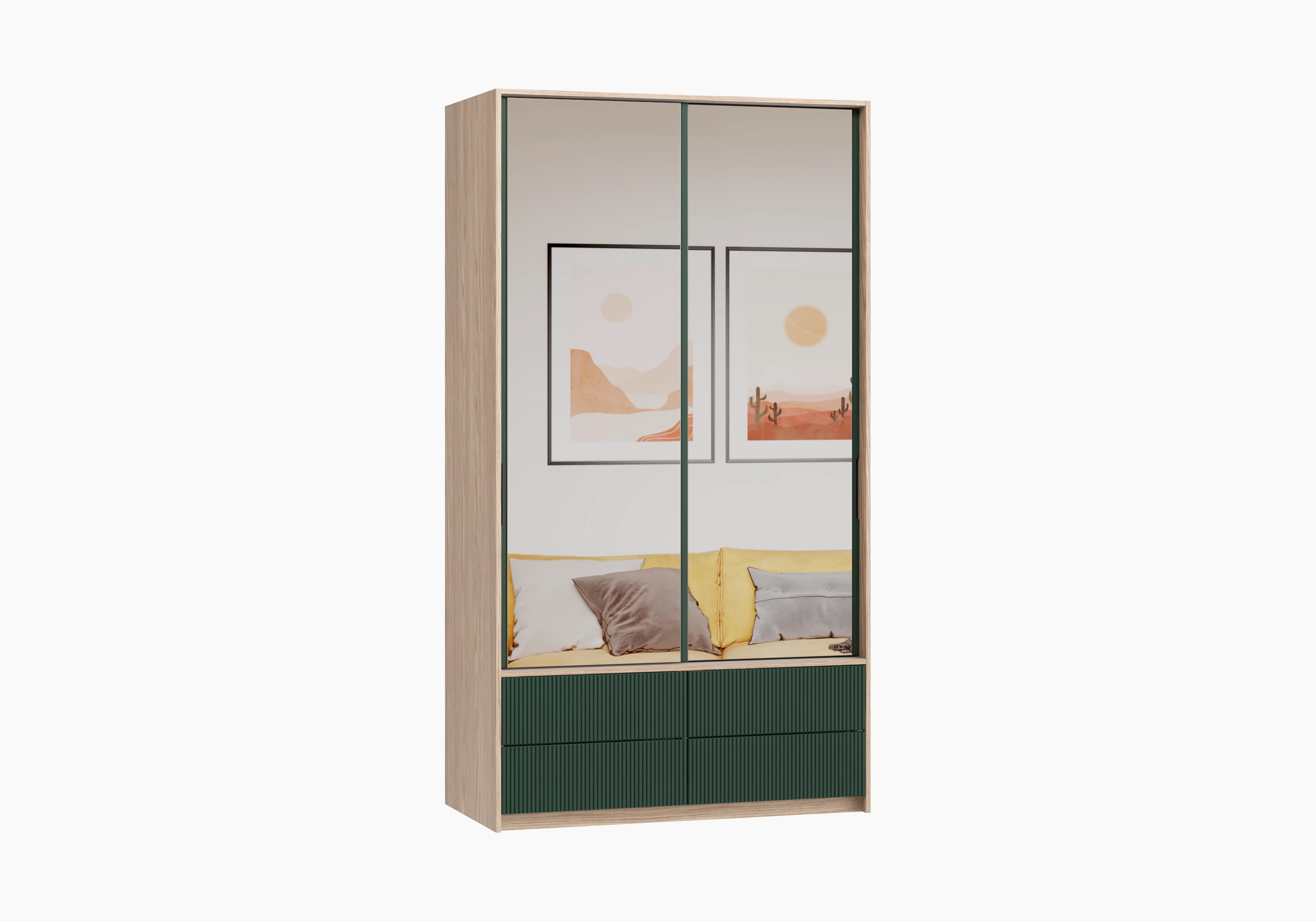 Шкаф-купе Катания-2.2 с зеркалом