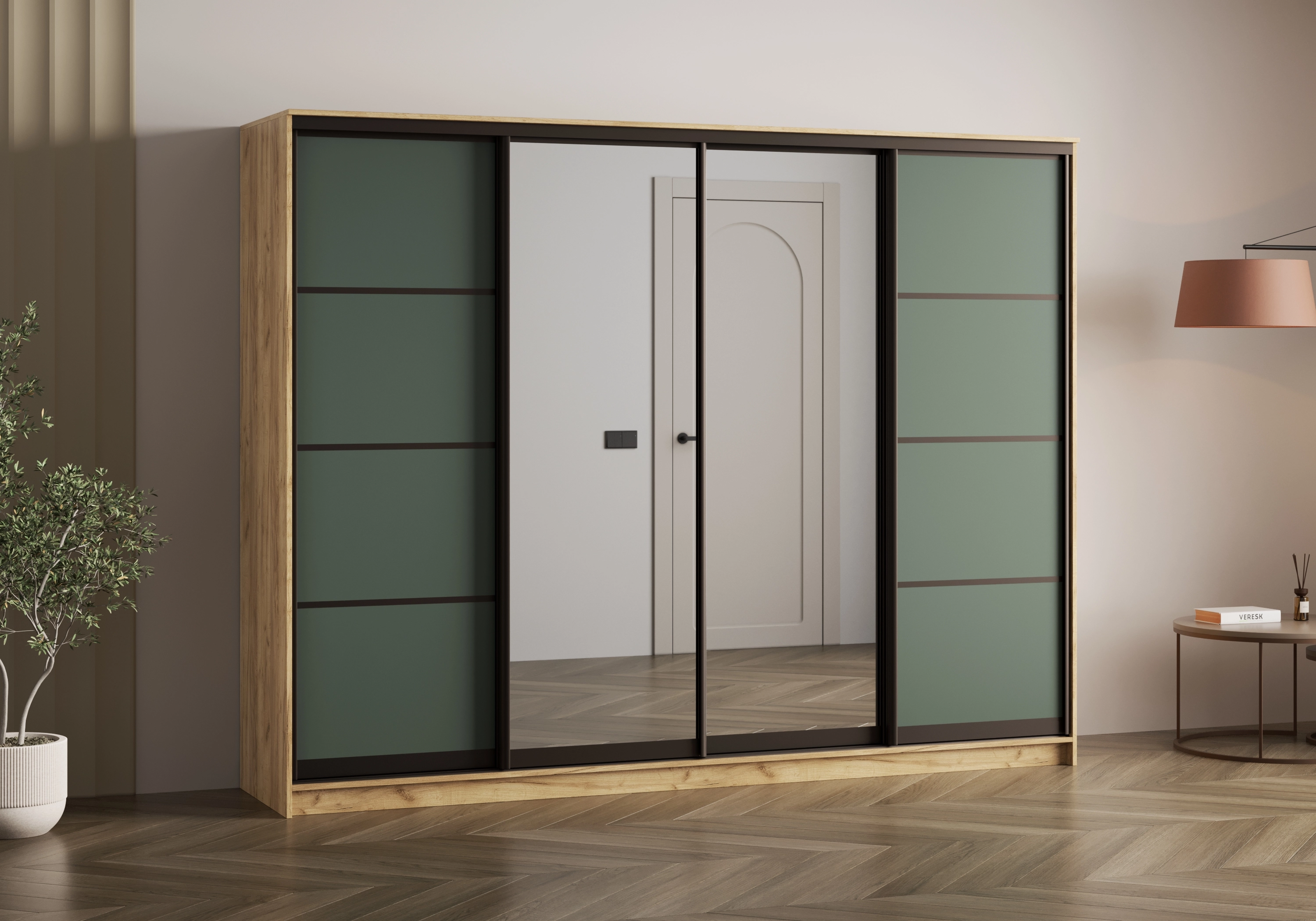 Шкаф-купе Борден-4-2 Премиум