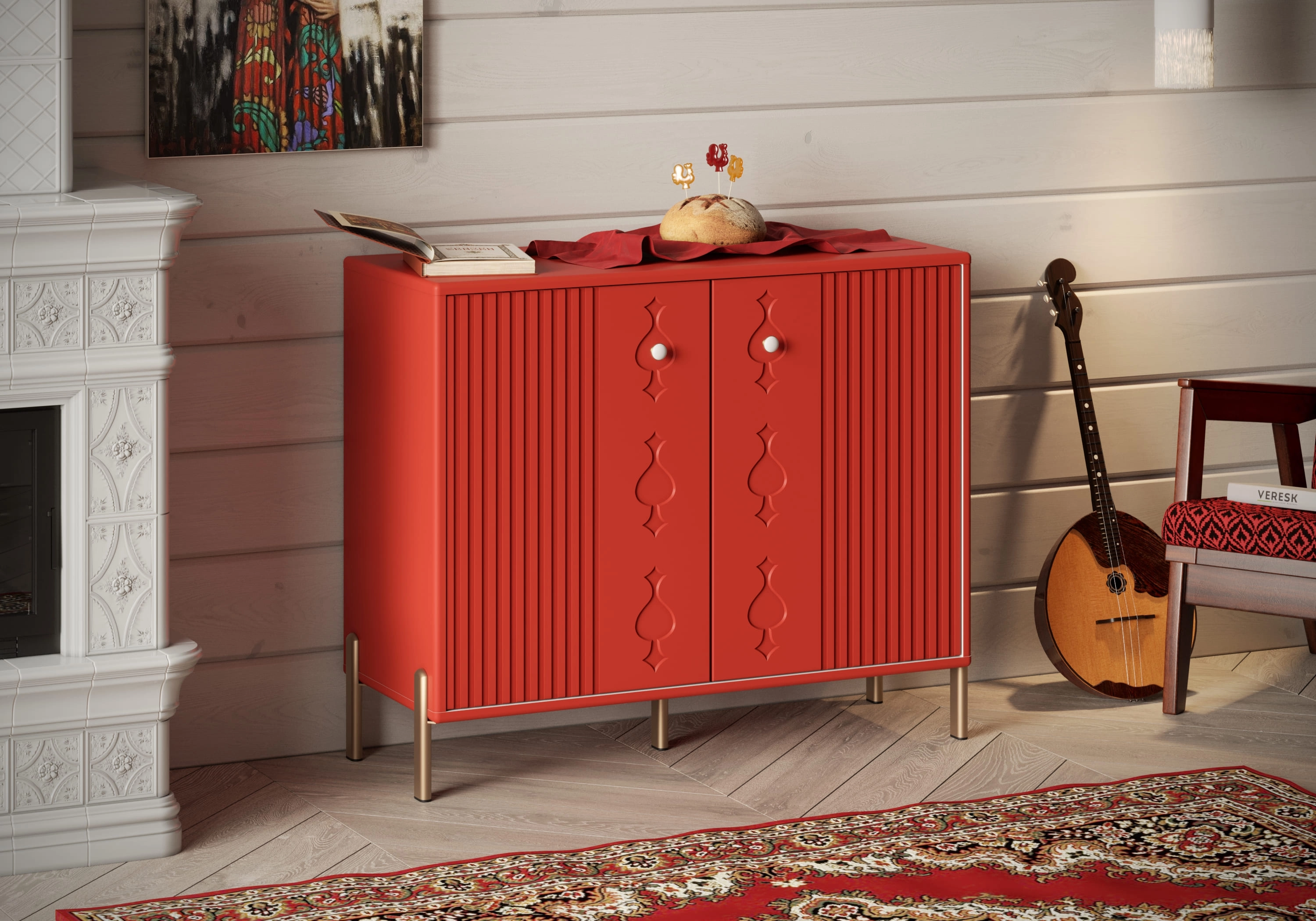 Комод Клязьма-3 Эмаль