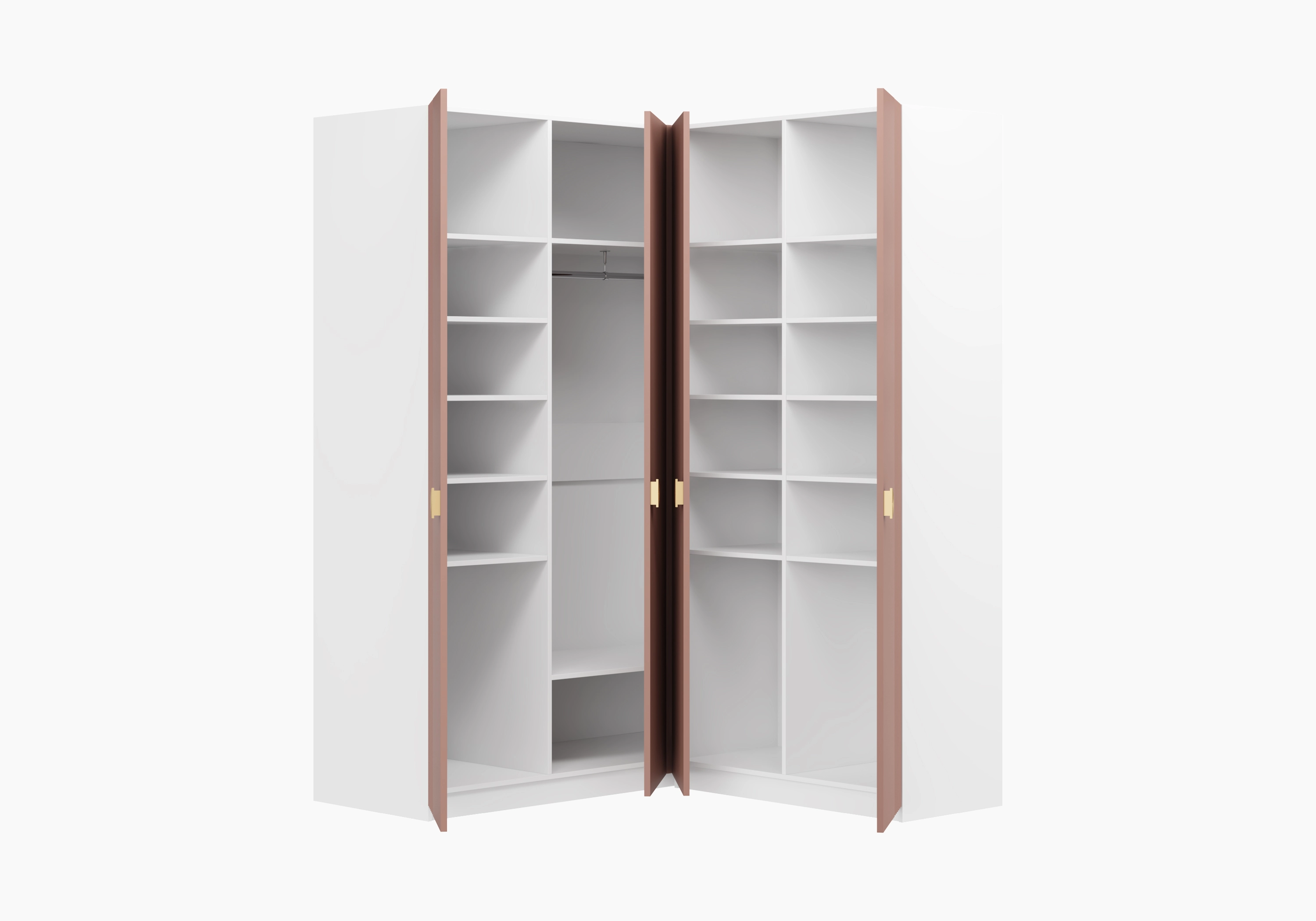 Распашной шкаф угловой Санторини-500 Лайф