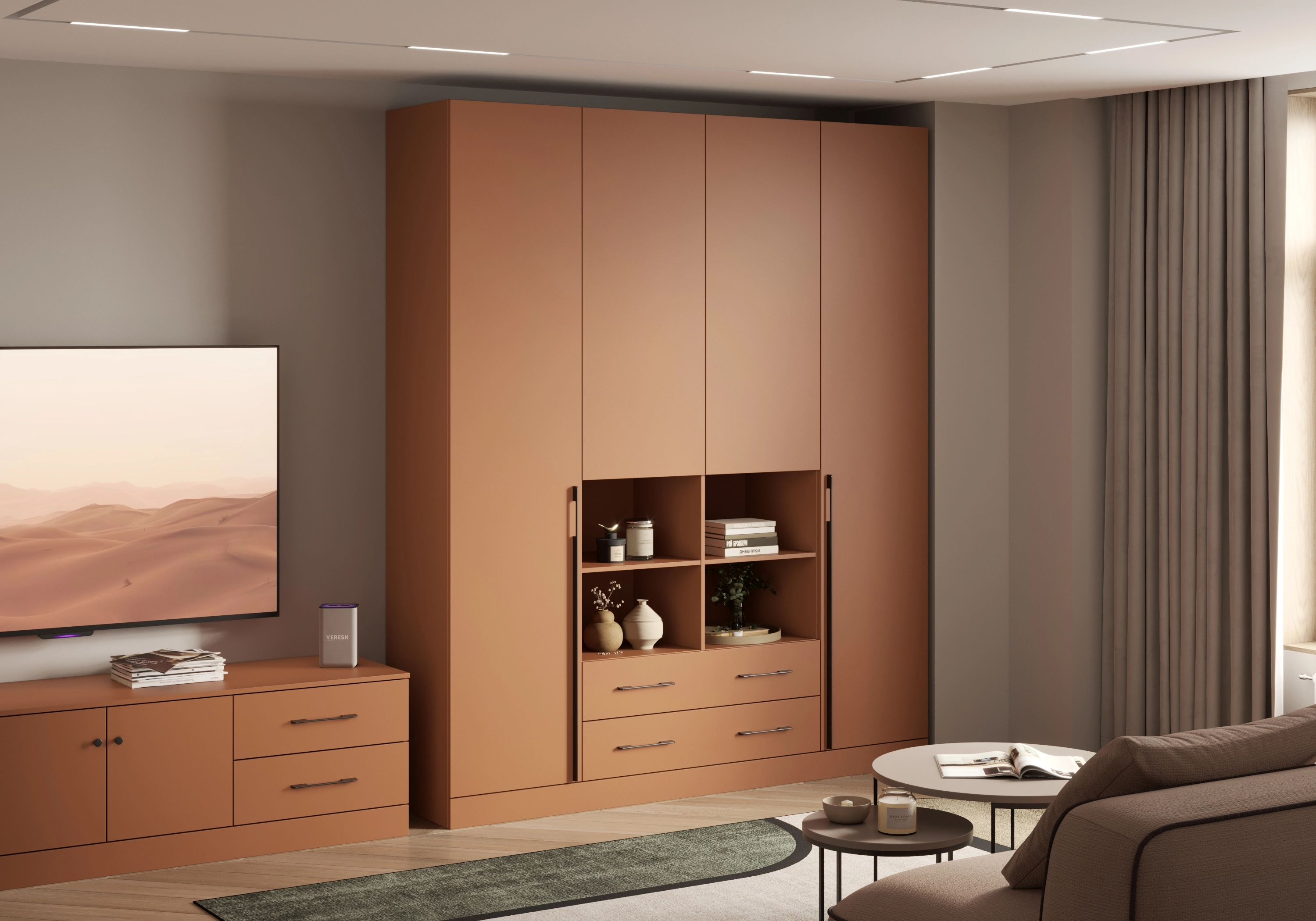 Распашной шкаф Капса-4.6