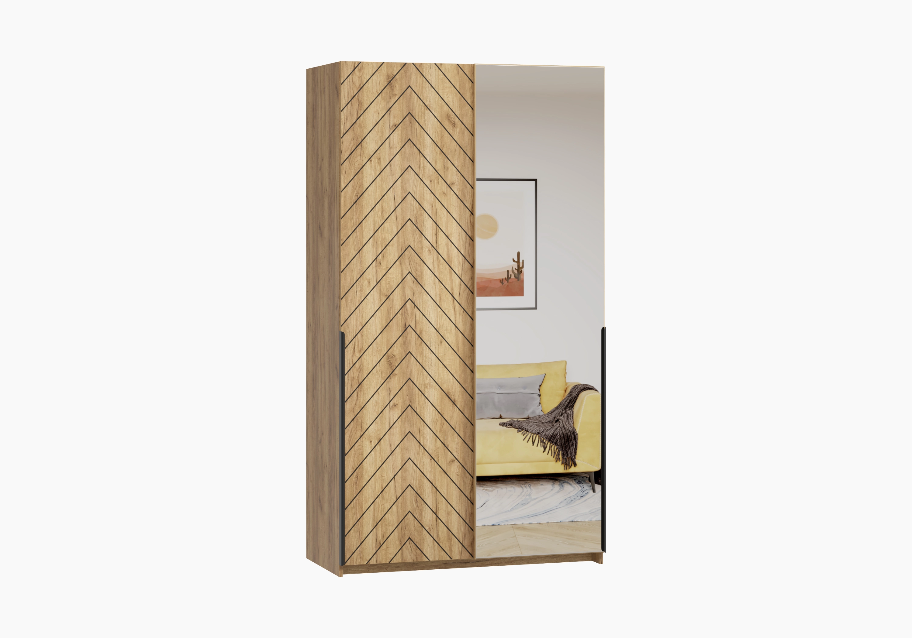 Шкаф-купе Салленс-2-2 Декор 1