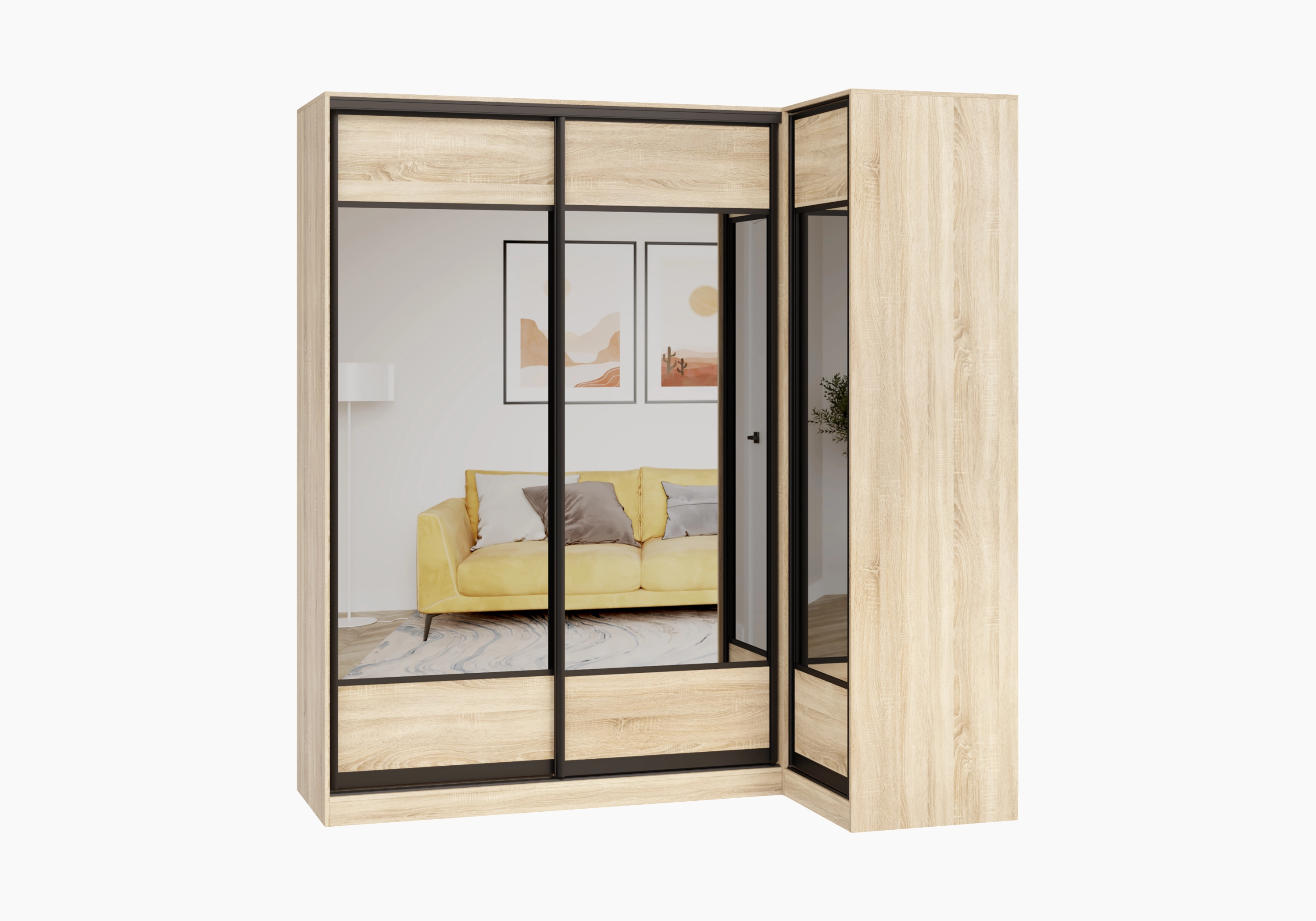 Шкаф-купе угловой Борден-5-1 1200