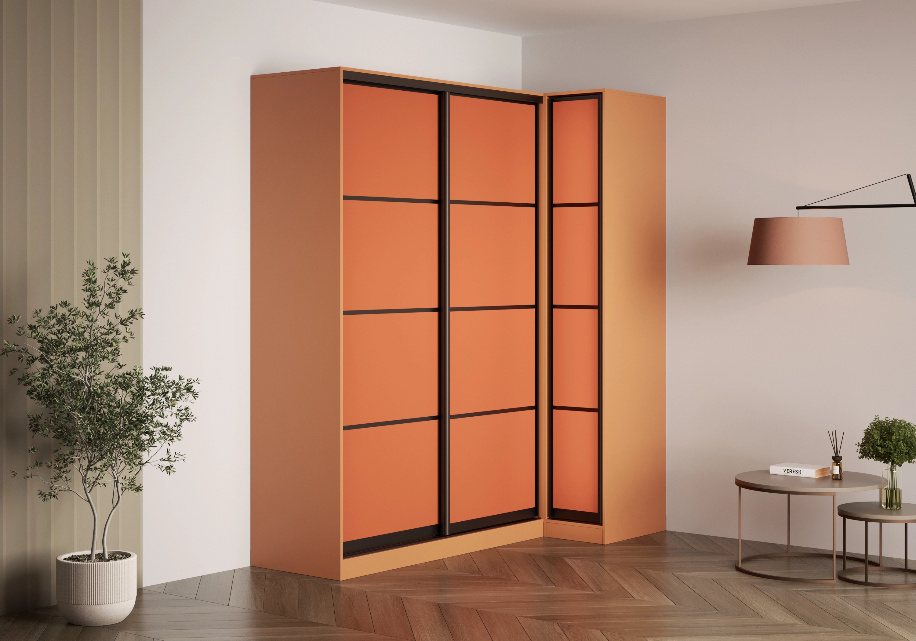 Шкаф-купе угловой Борден-5-4 1000 Премиум