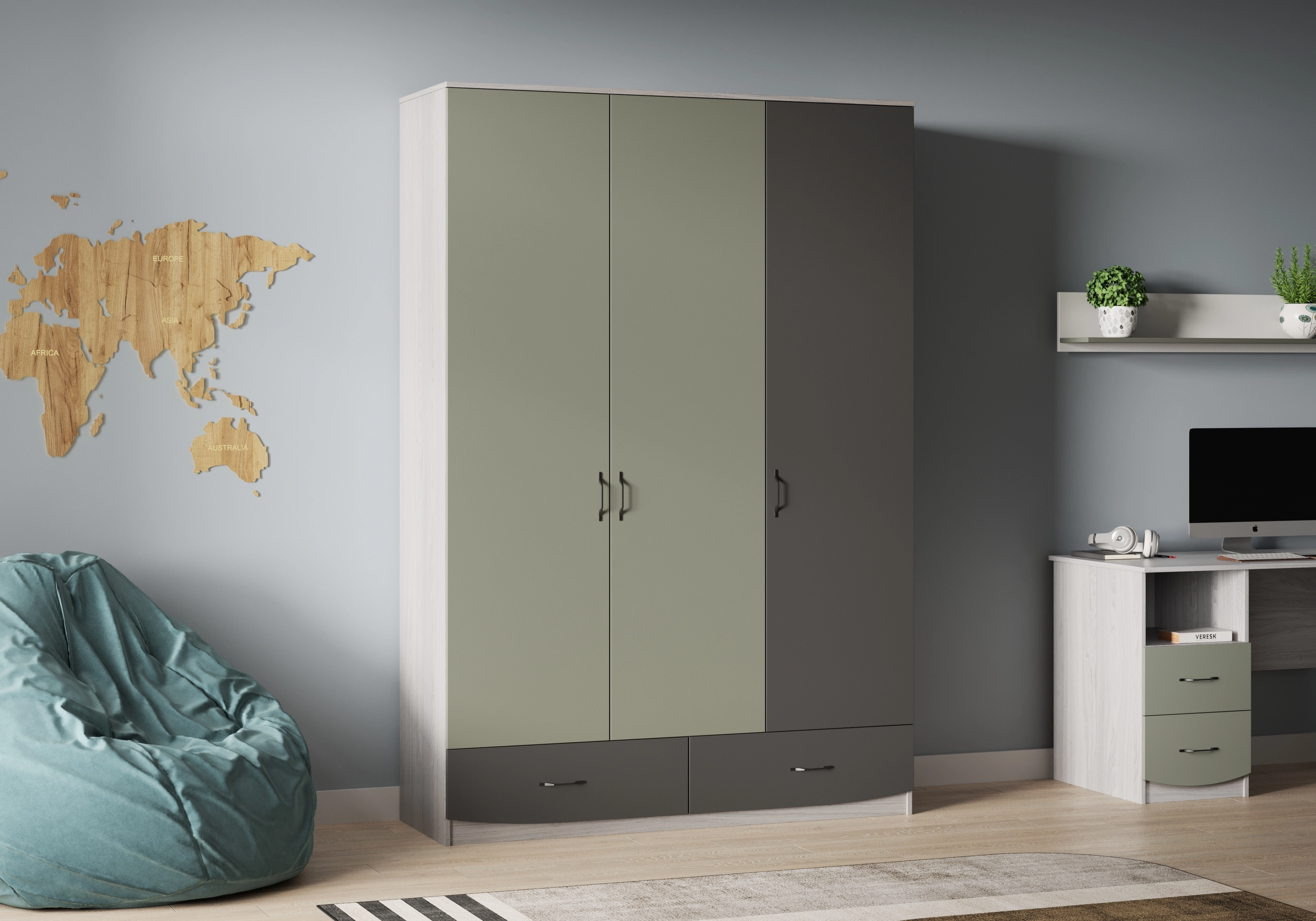 Распашной шкаф Баски-3