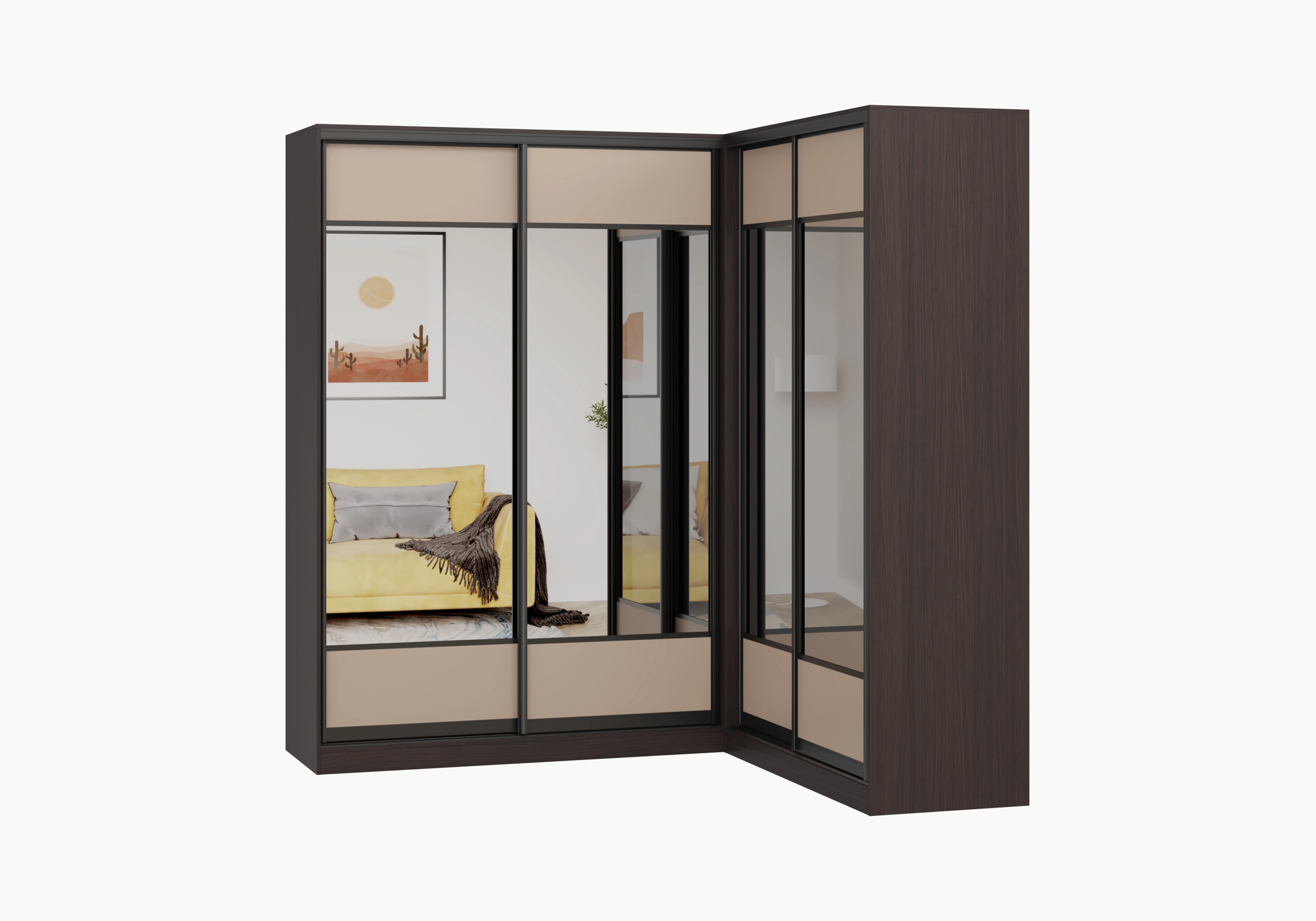 Шкаф-купе угловой Борден-6-1 2000