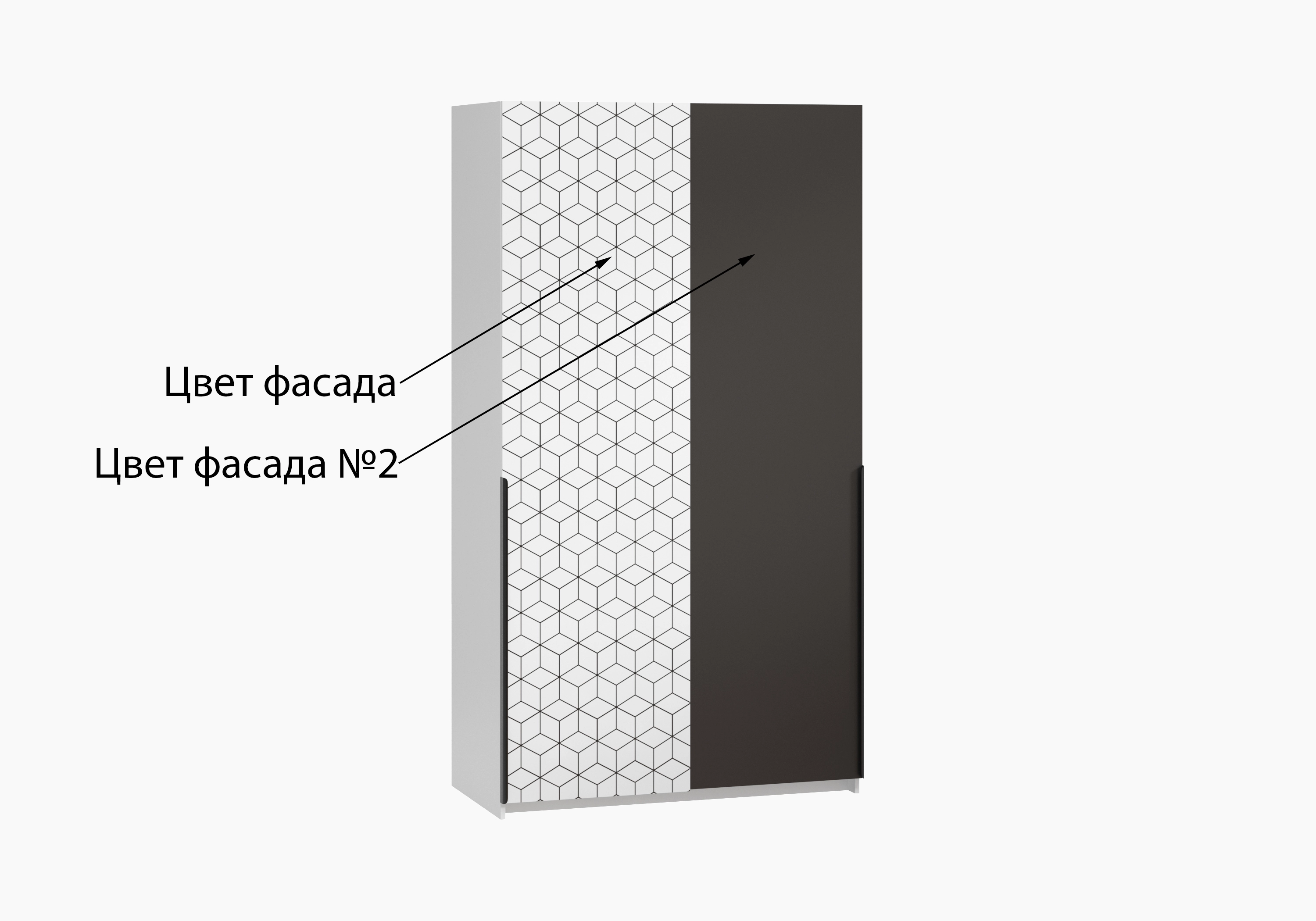 Платяной распашной шкаф Салленс-2-3 Декор 2