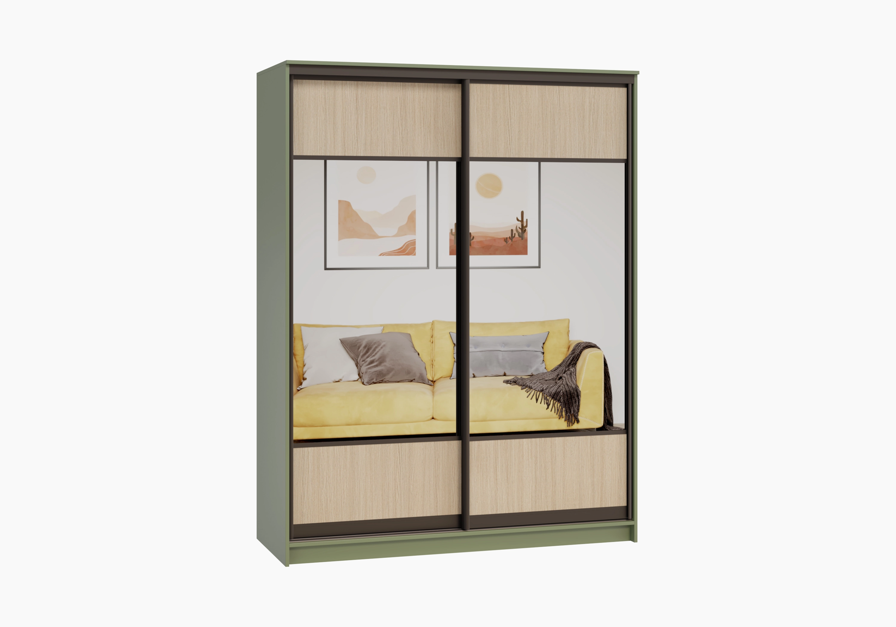 Шкаф-купе Борден-2-1 Премиум