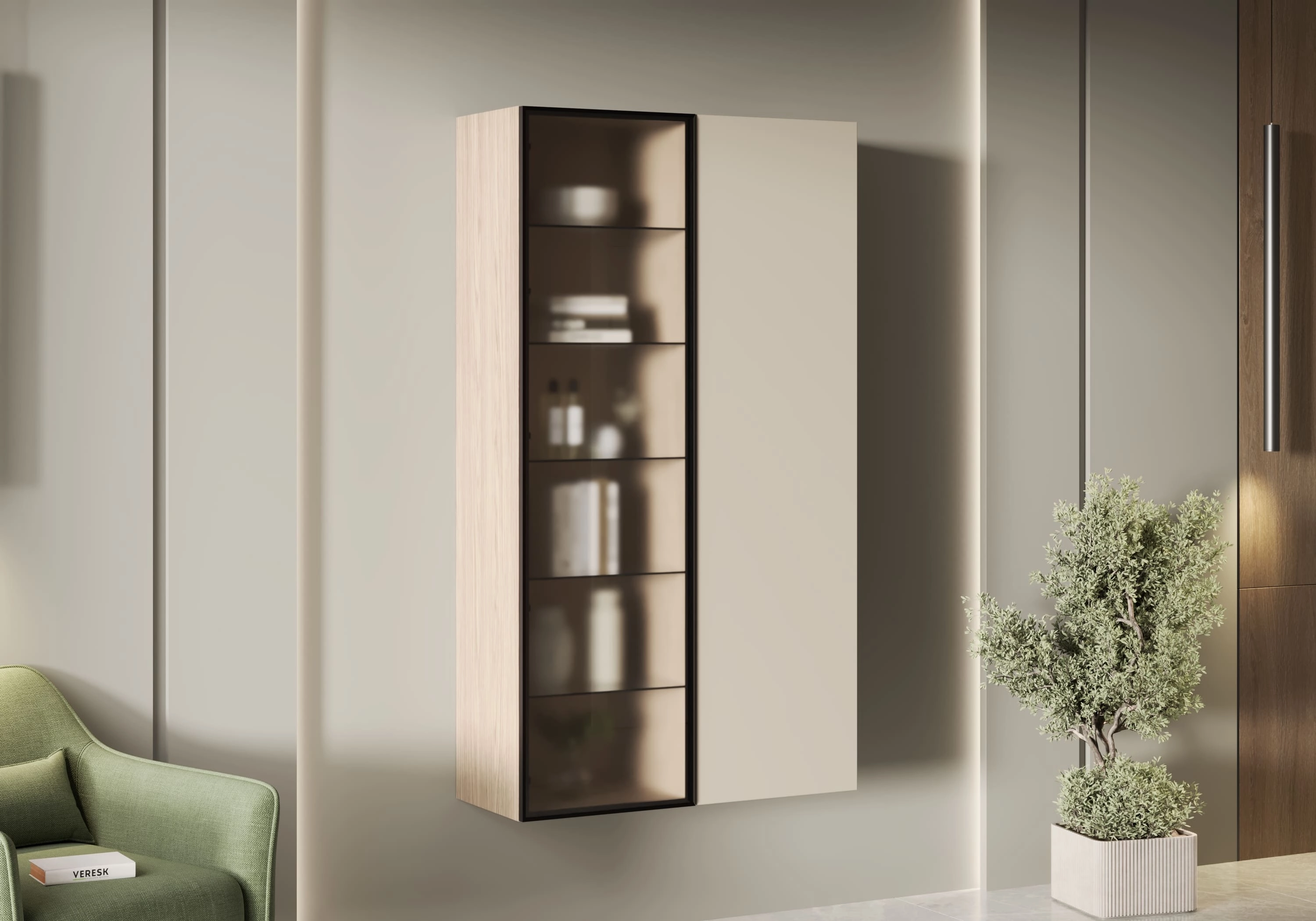 Витрина Дарио-2.1С навесная