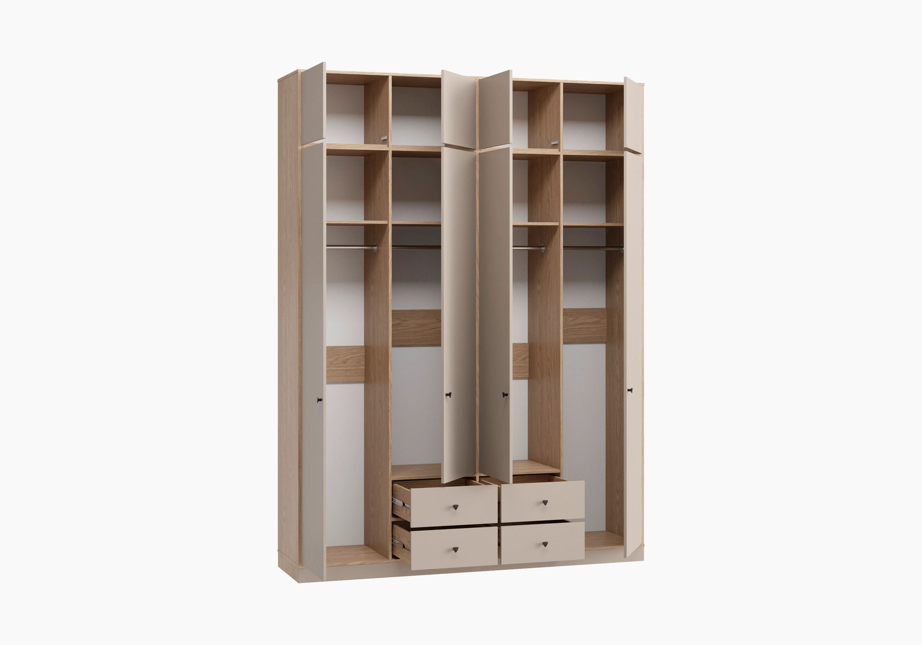 Распашной шкаф Виггинс-4.4 с антресолью