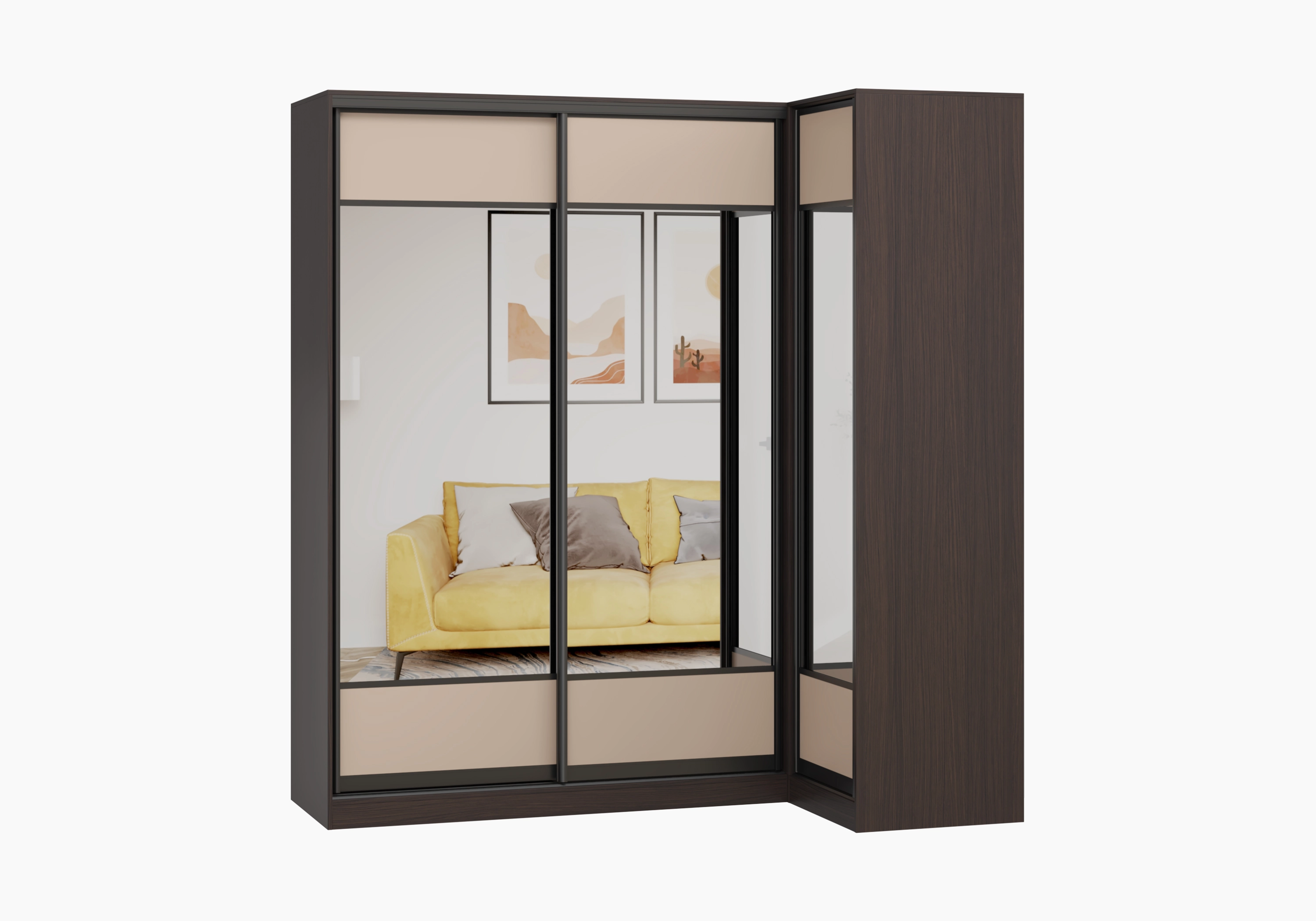 Шкаф-купе угловой Борден-5-1 1200