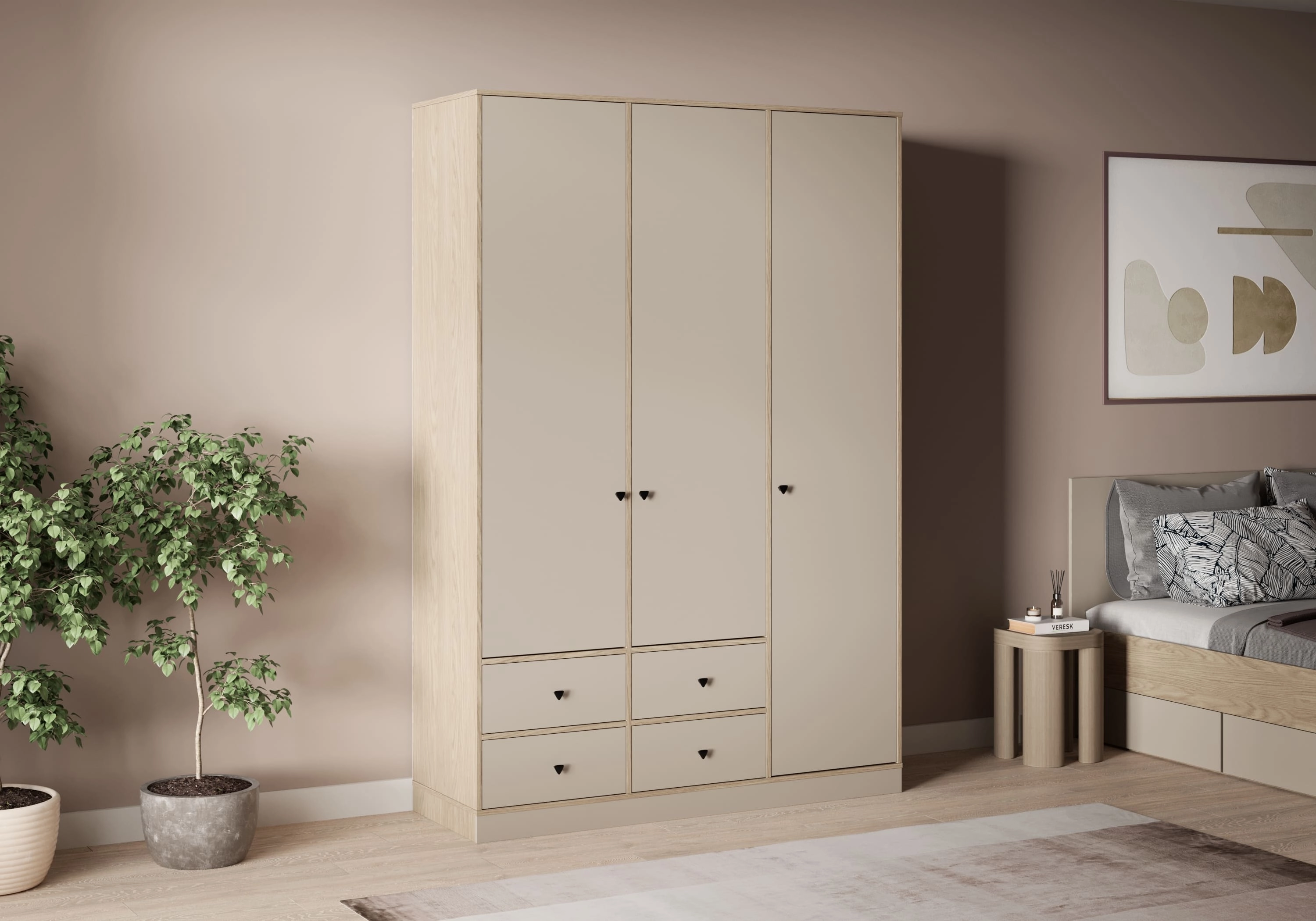 Распашной шкаф Виггинс-3.4