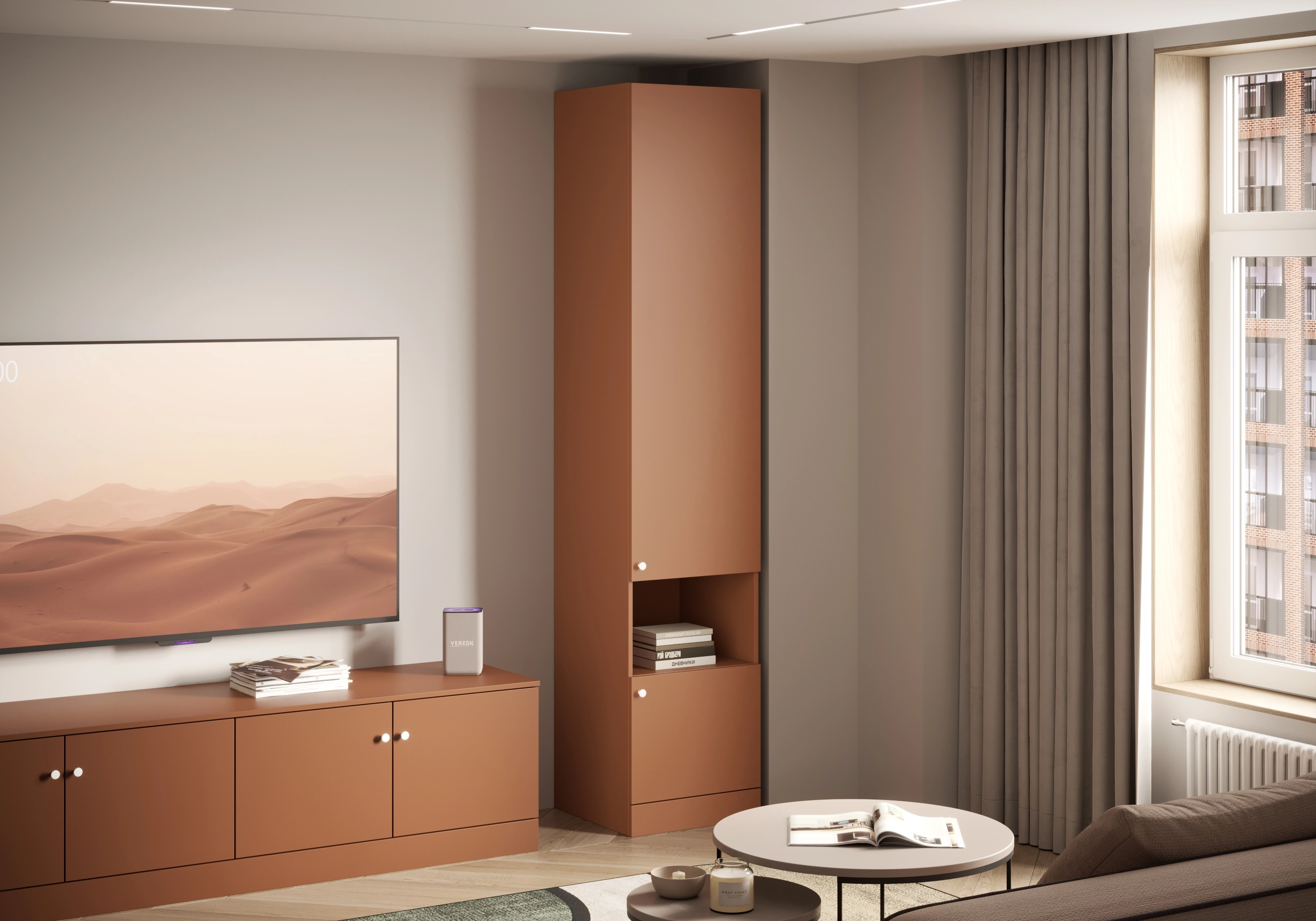 Распашной шкаф Капса-1.4