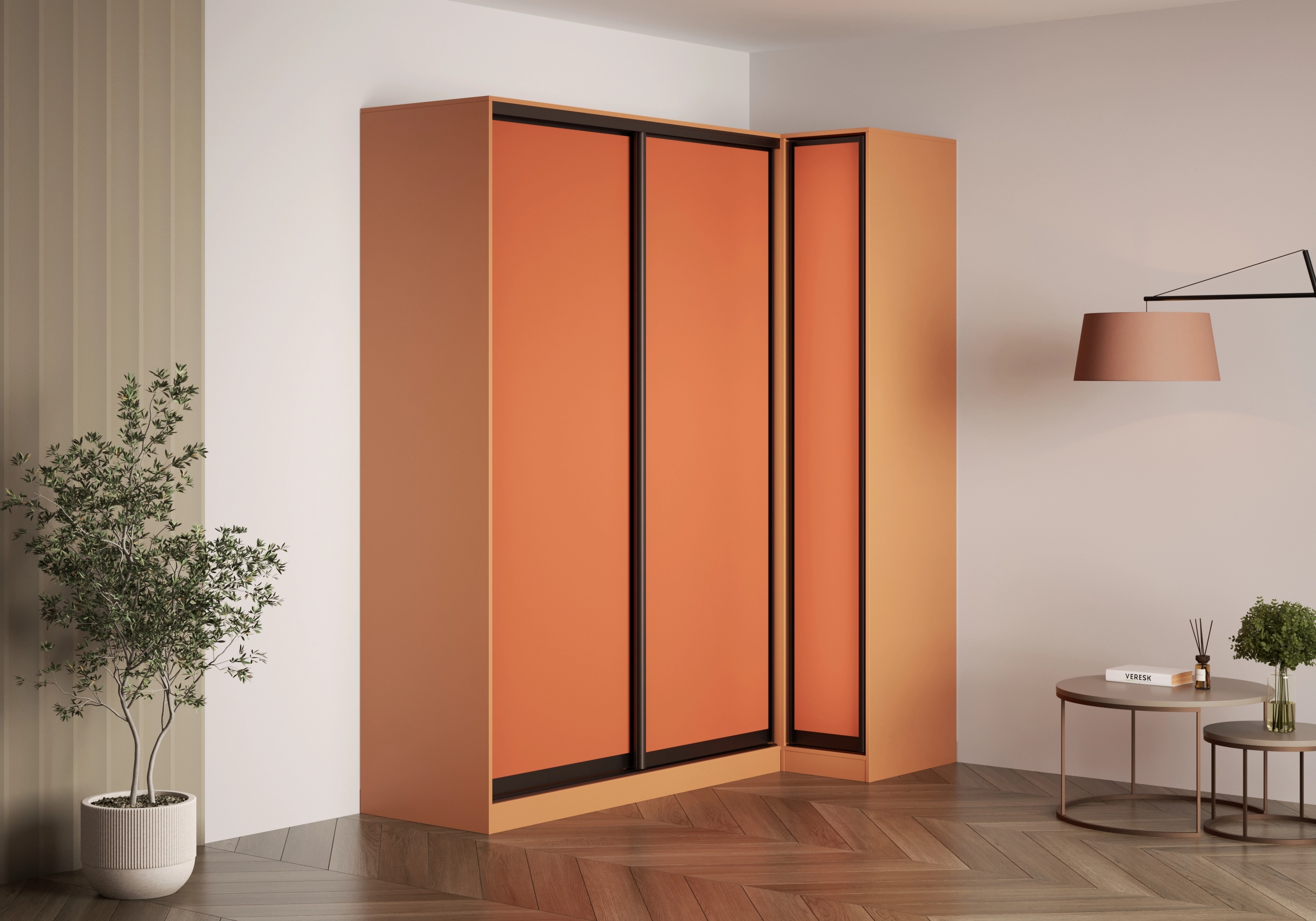 Шкаф-купе угловой Борден-5-6 1000 Премиум