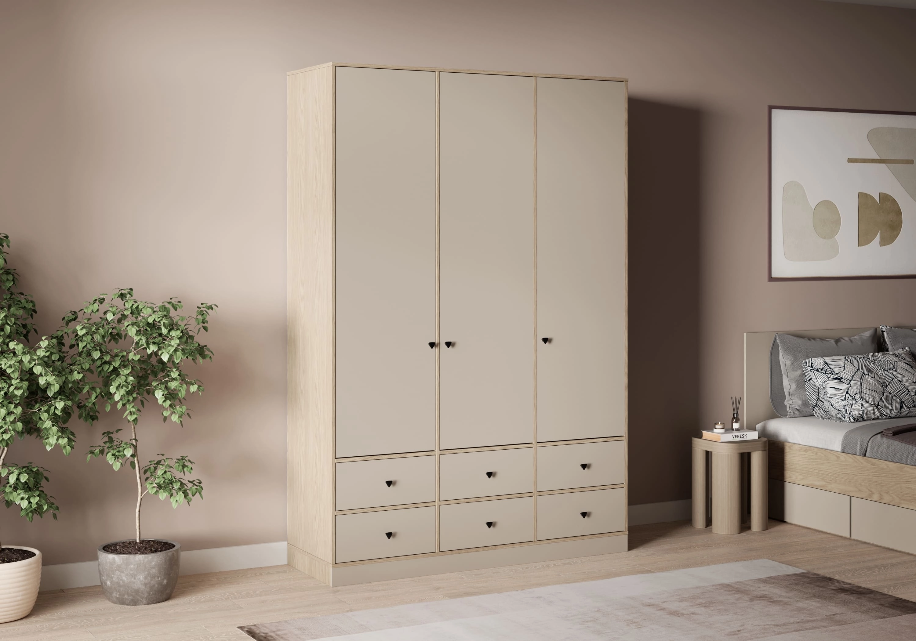 Распашной шкаф Виггинс-3.2