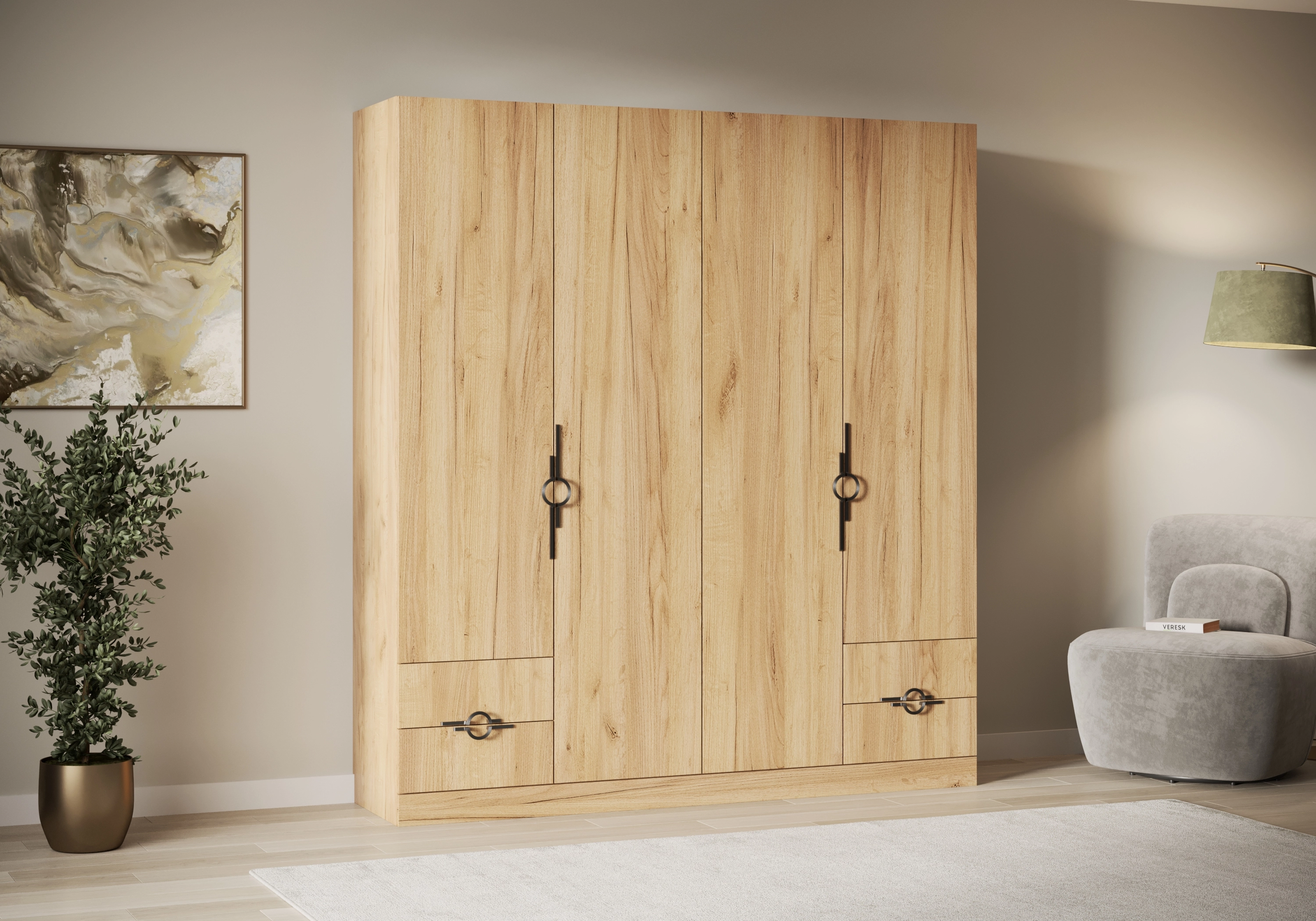 Распашной шкаф Элавия-4.4 Премиум