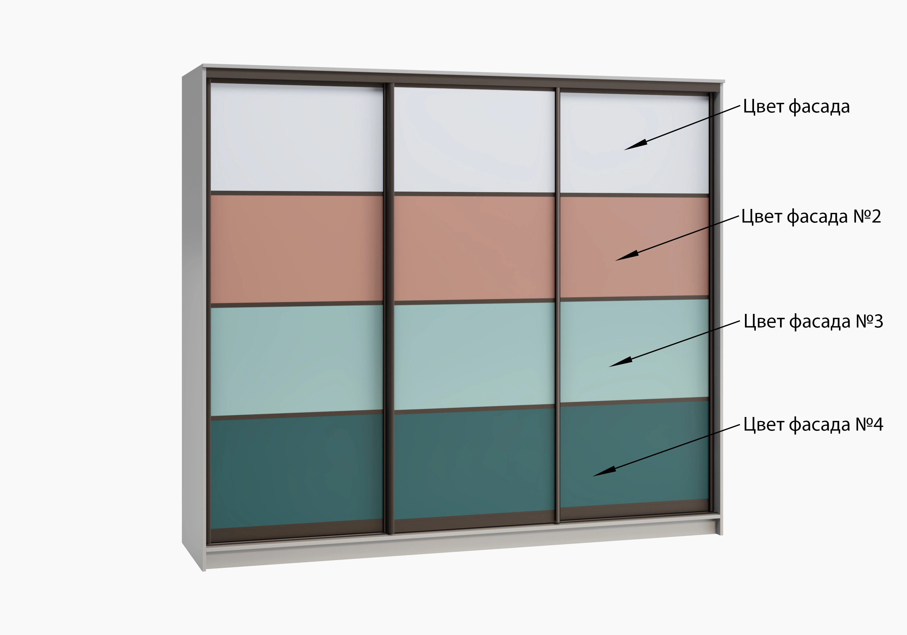 Шкаф-купе Борден-3-3 Премиум