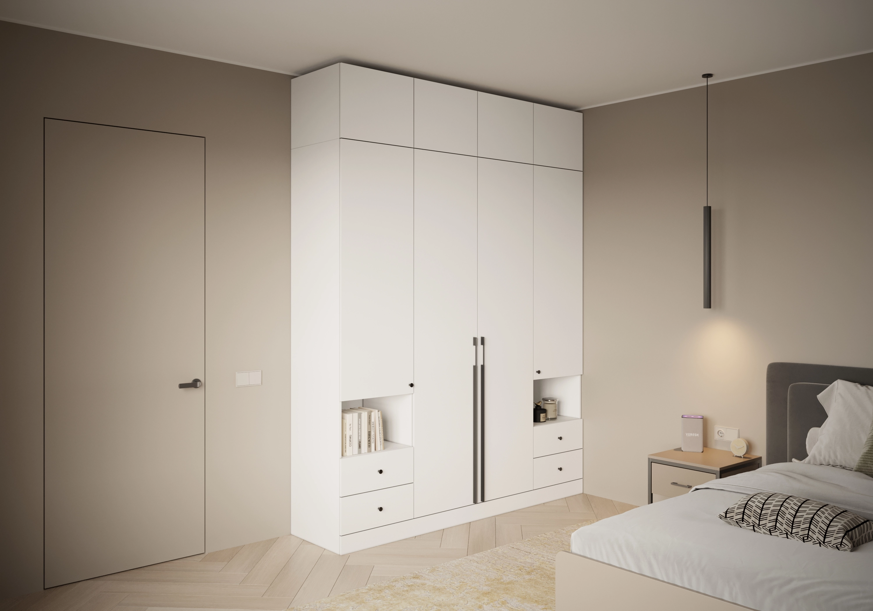 Распашной шкаф Капса-4.5 с антресолью