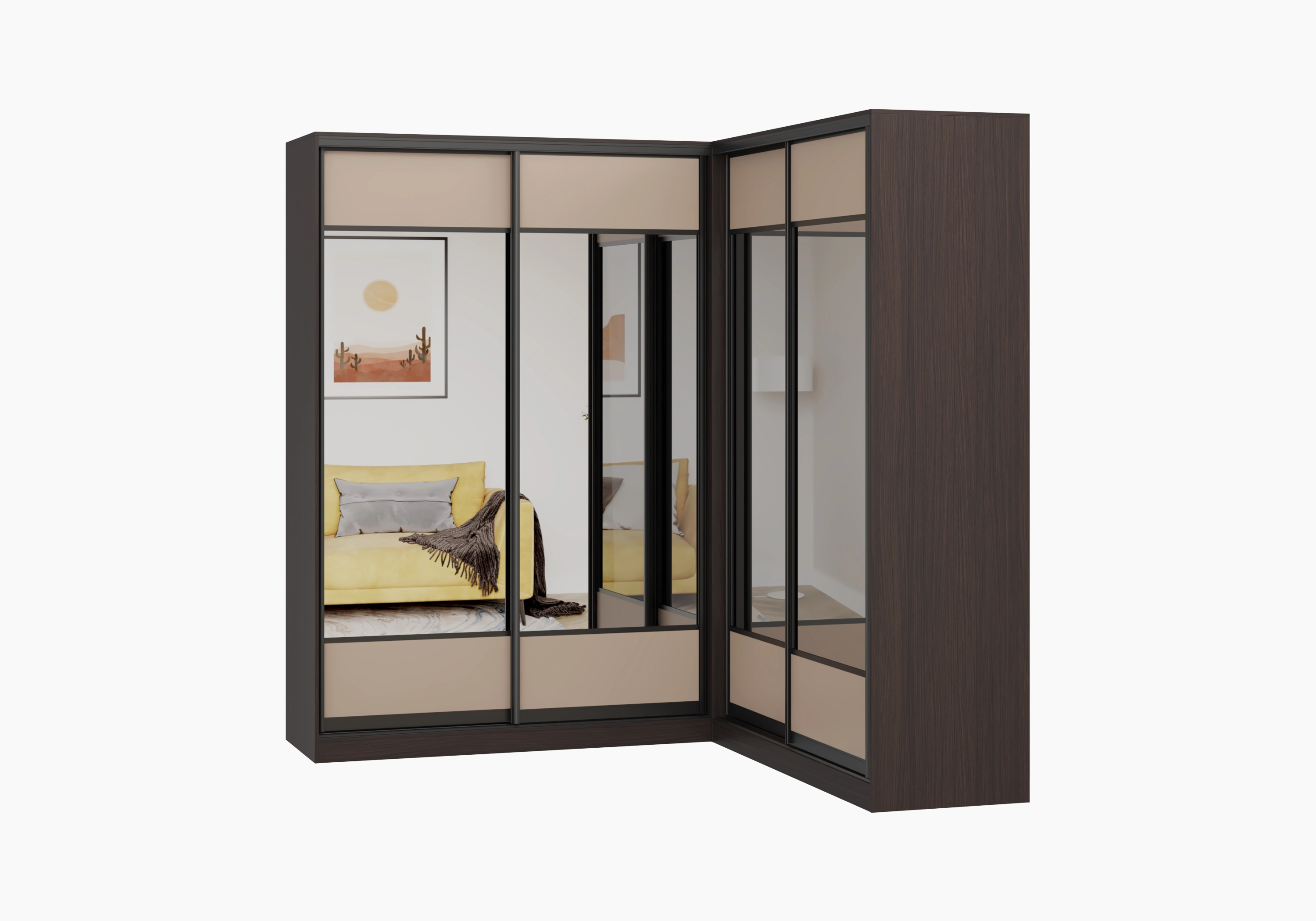 Шкаф-купе угловой Борден-6-1 2200