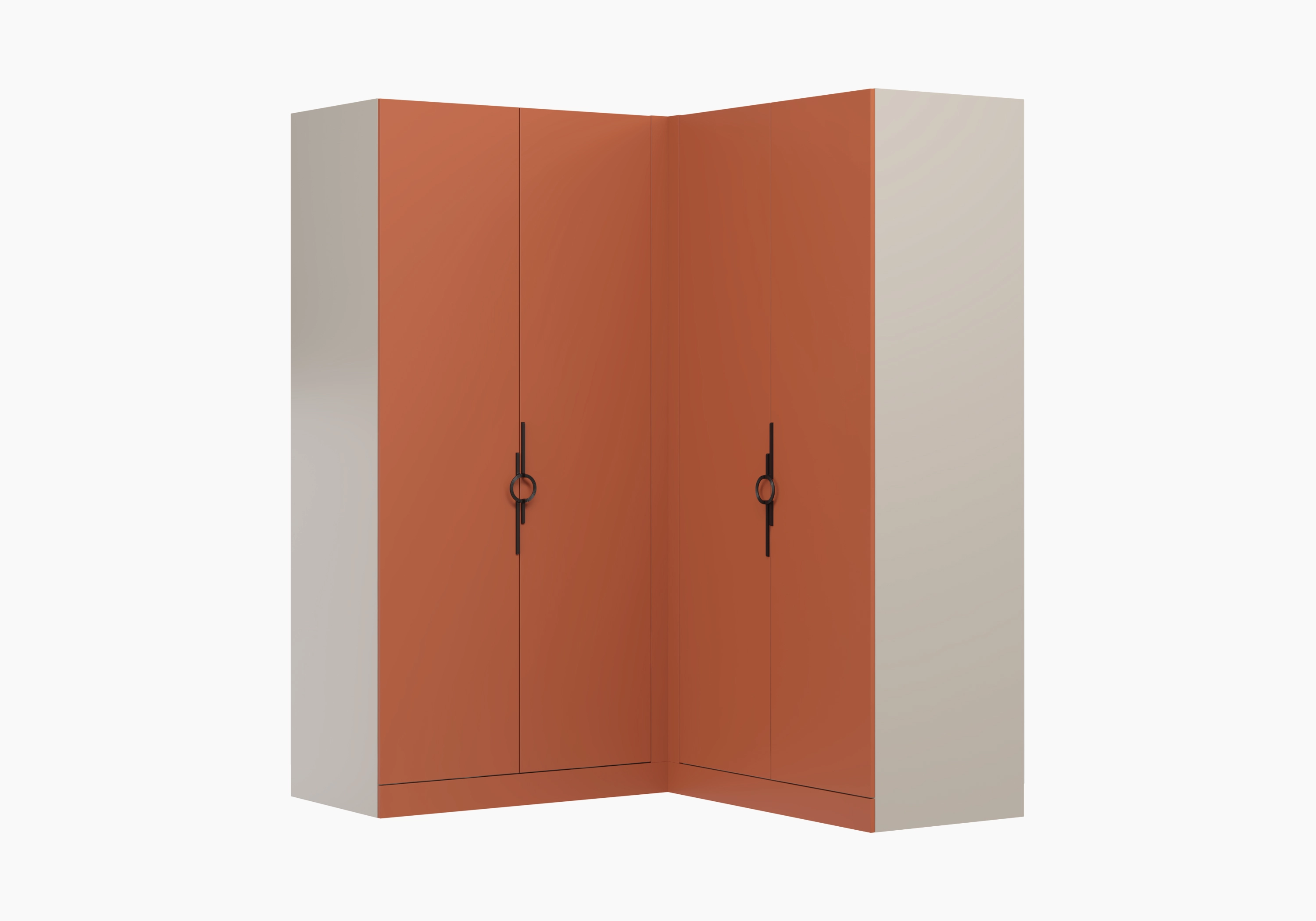 Распашной шкаф угловой Элавия-2-600 Премиум