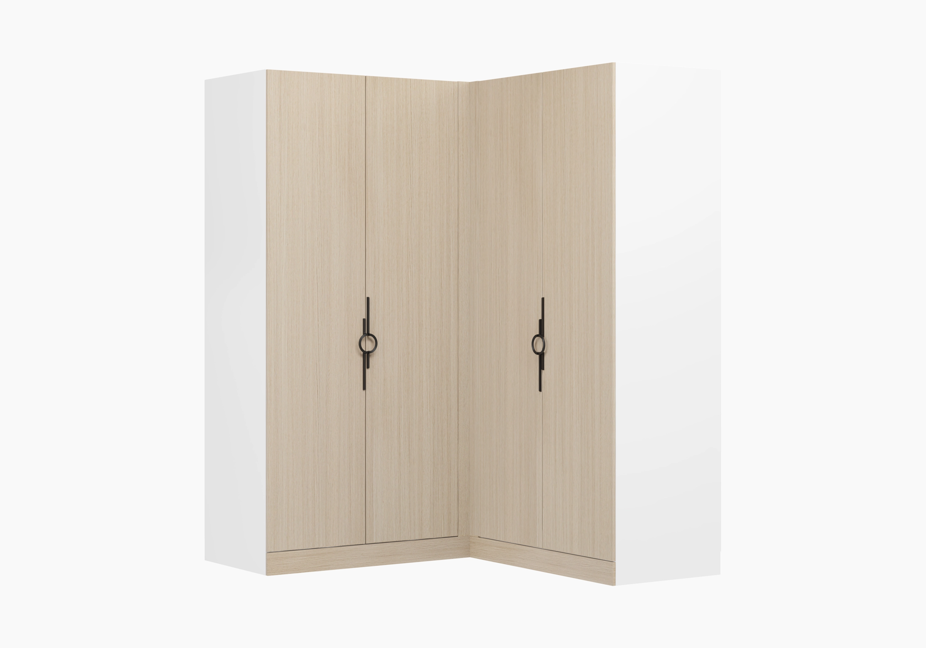 Распашной шкаф угловой Элавия-2-600 Премиум