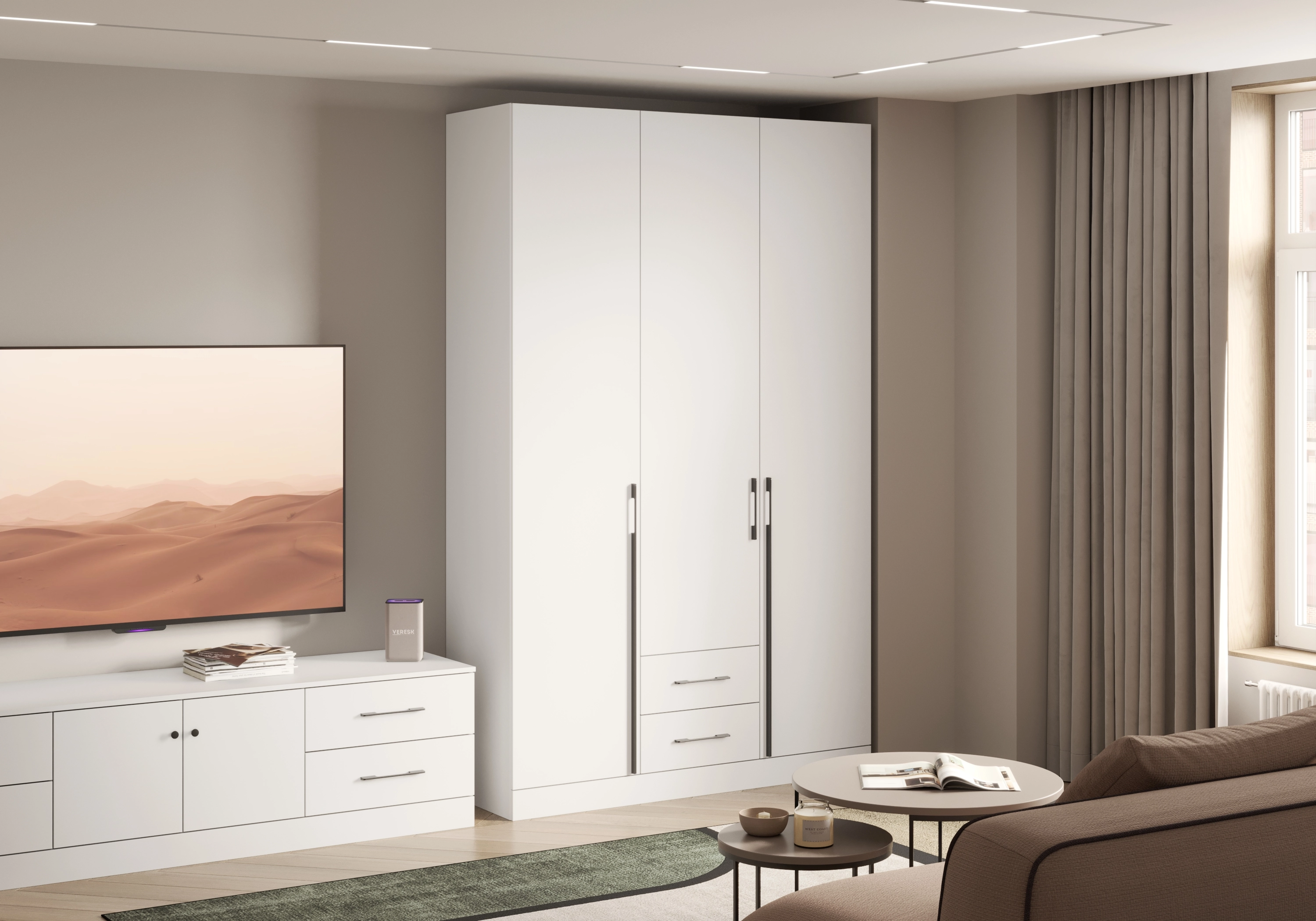 Распашной шкаф Капса-3.1.2