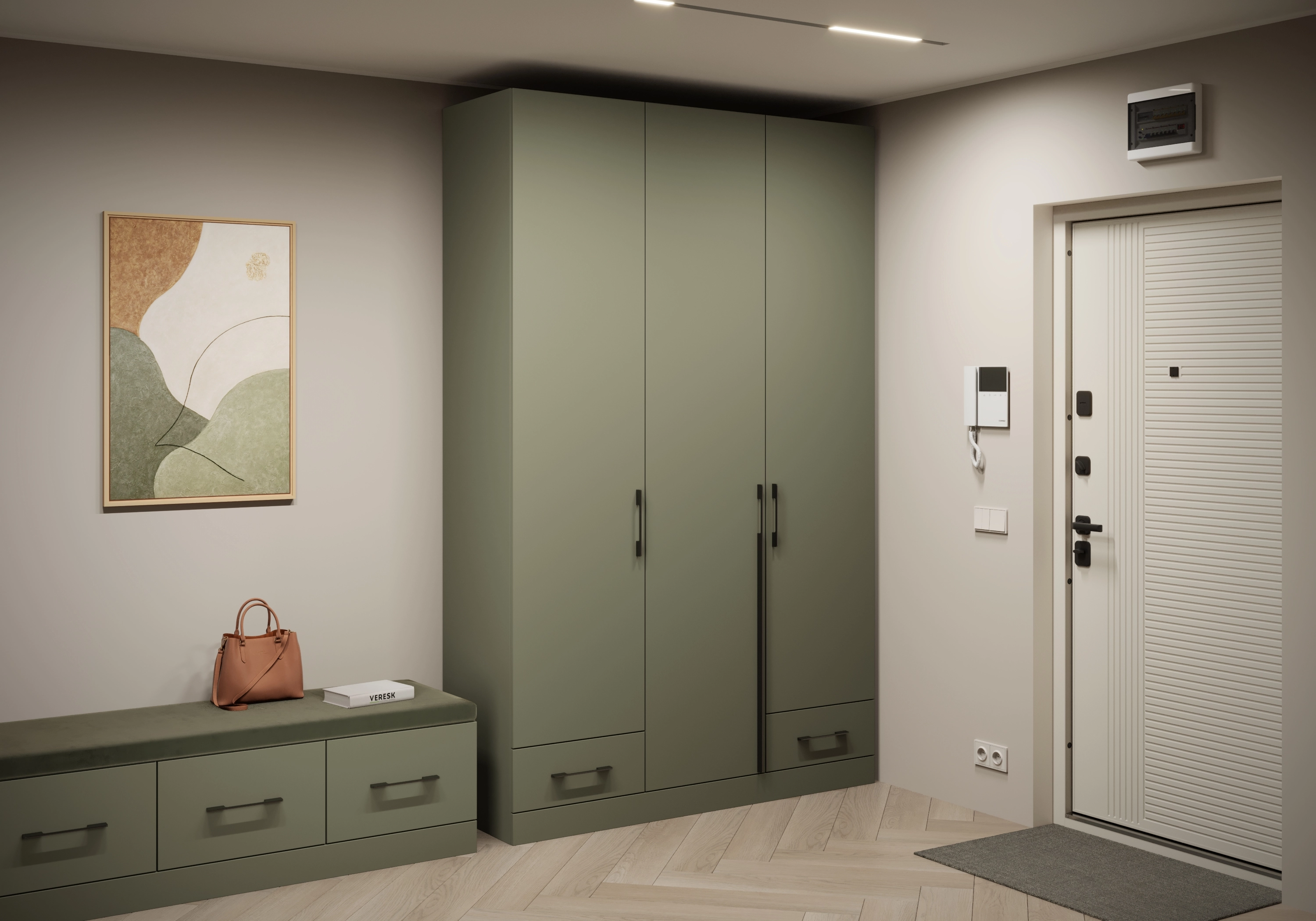 Распашной шкаф Капса-3.2.1