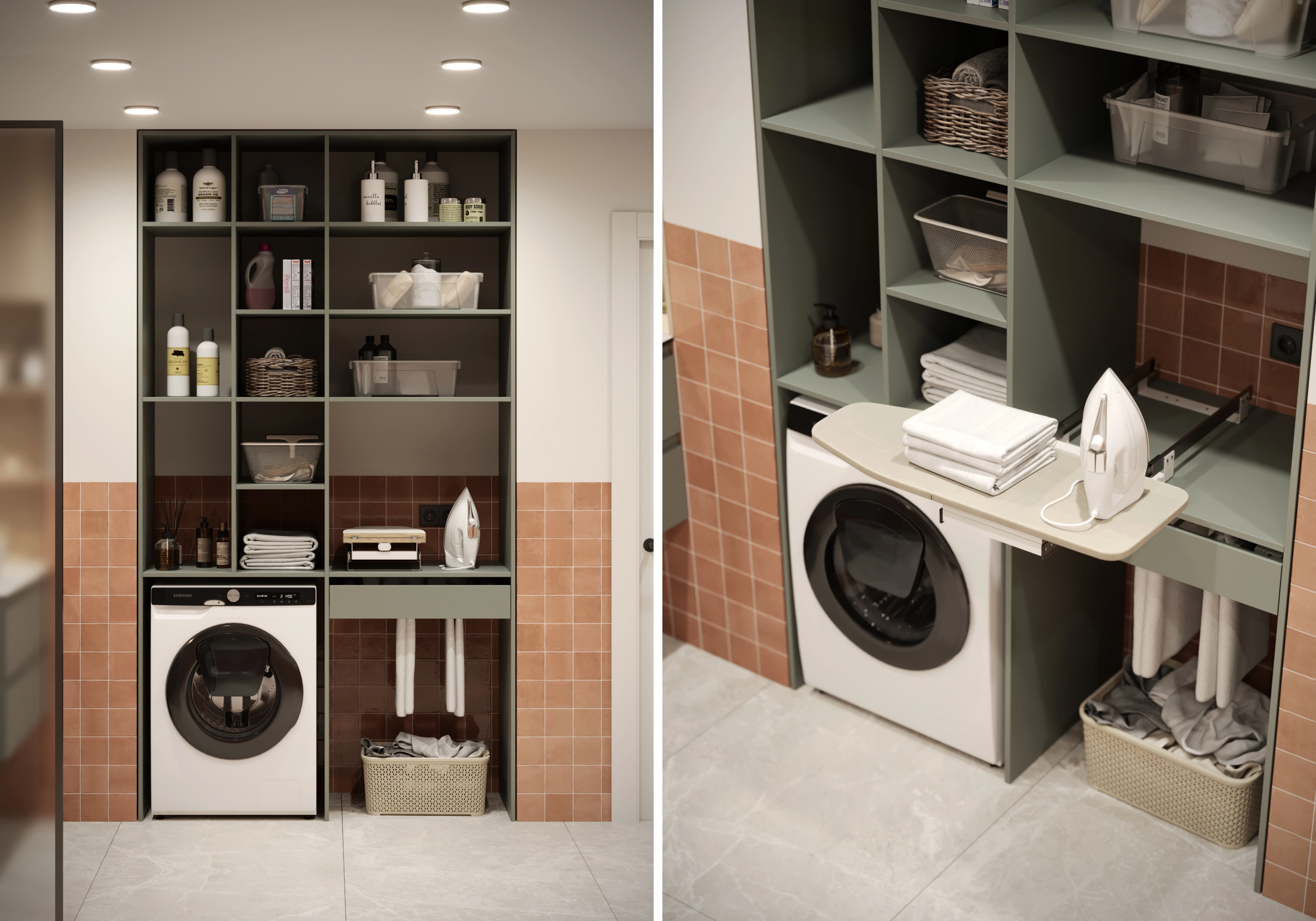 Шкаф под стиральную машину Пьоджа-4