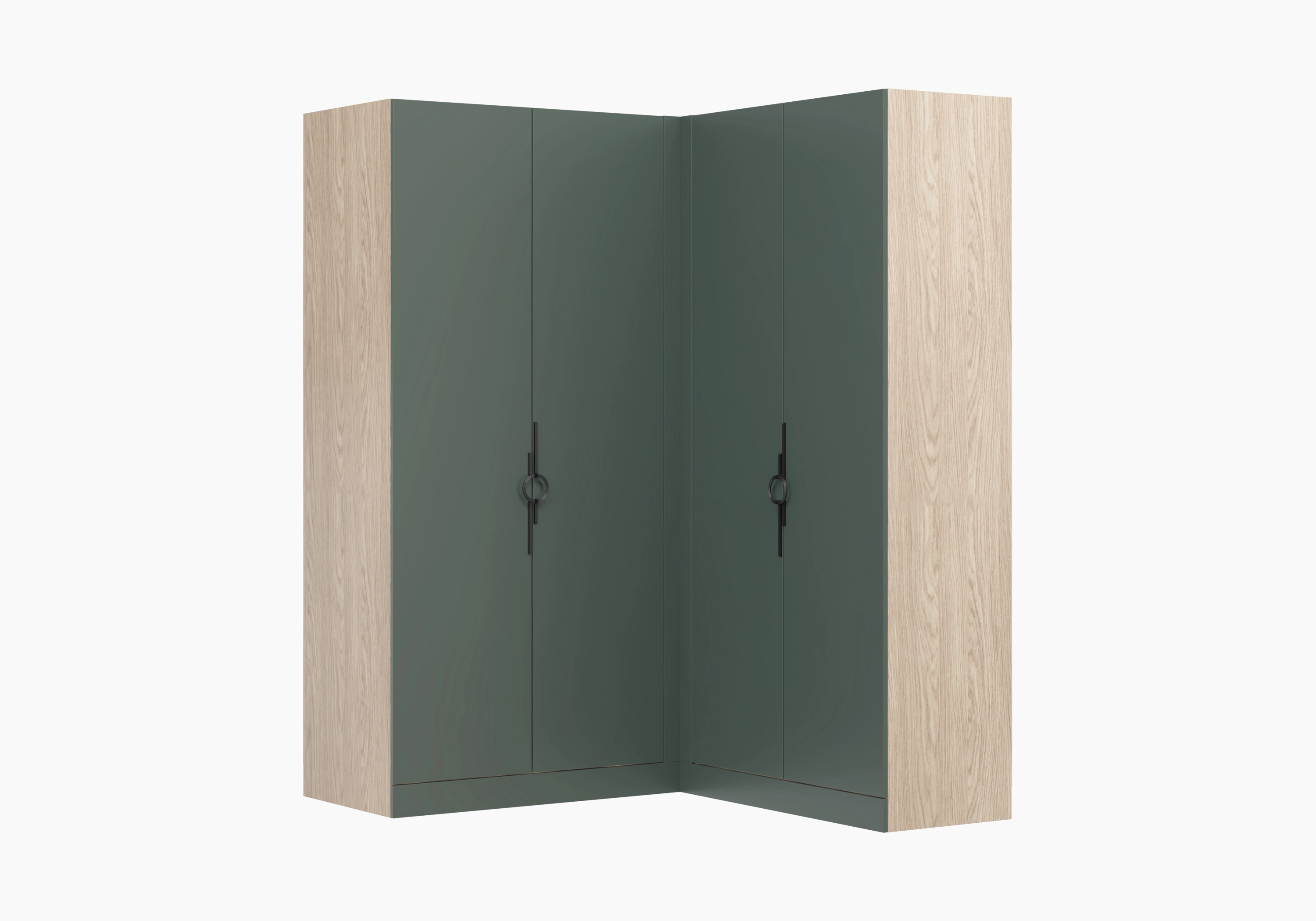 Распашной шкаф угловой Элавия-2-500 Премиум