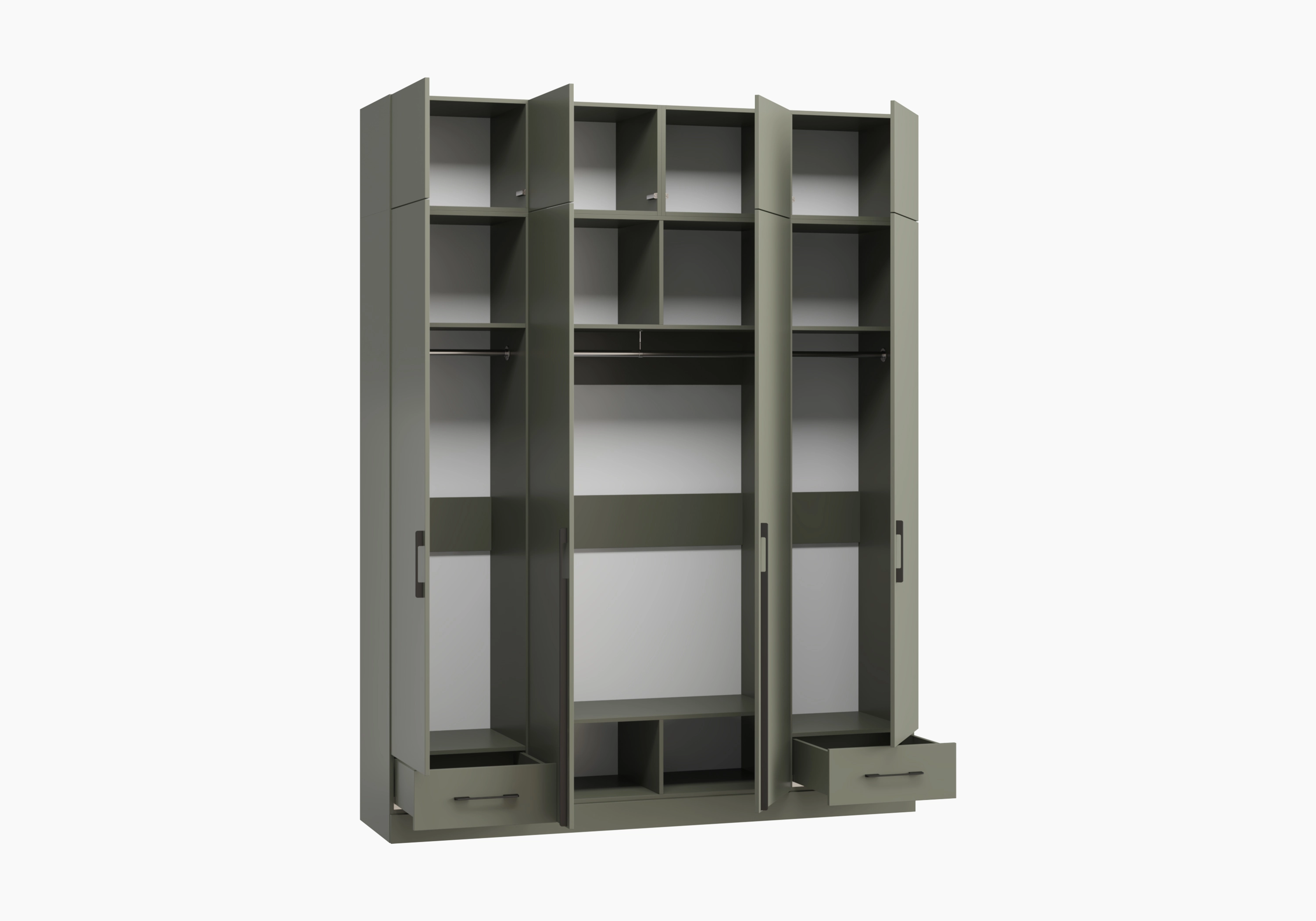 Распашной шкаф Капса-4.2.1 с антресолью