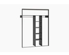 Шкаф-купе встроенный Риден-2-3